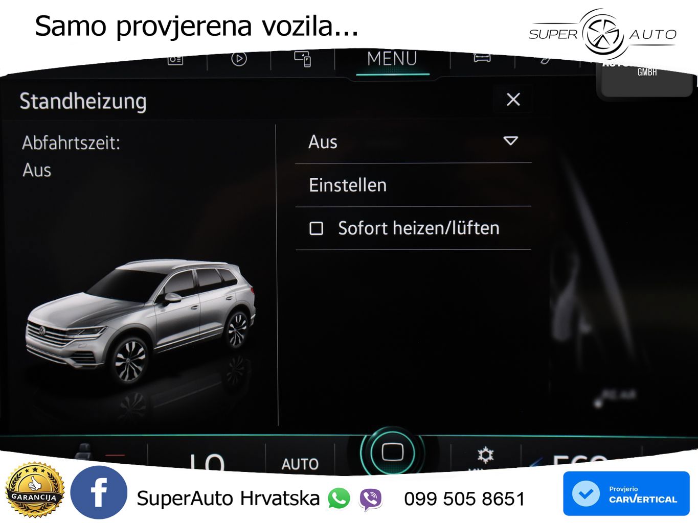 Volkswagen Touareg 3.0 V6 TDI (231 KS) 4MOTION Tiptronic R-Line ZRAČNI+ACC+4xGR SJED+KAM