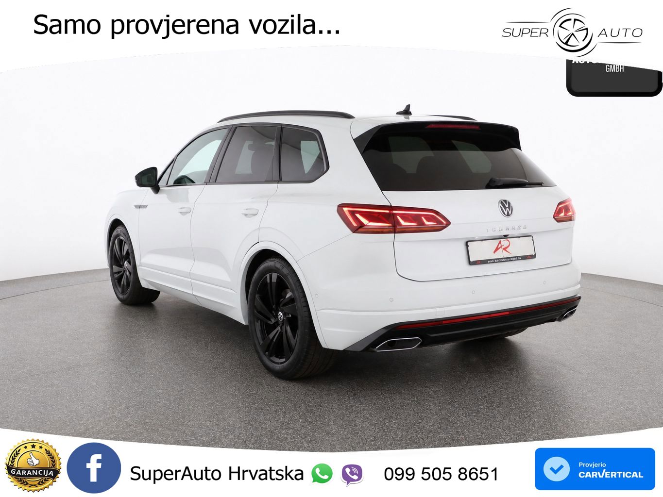 Volkswagen Touareg 3.0 V6 TDI (231 KS) 4MOTION Tiptronic R-Line ZRAČNI+ACC+4xGR SJED+KAM