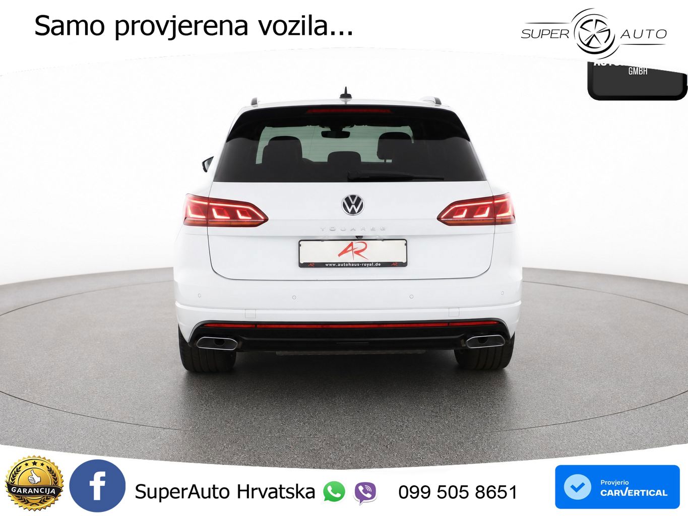 Volkswagen Touareg 3.0 V6 TDI (231 KS) 4MOTION Tiptronic R-Line ZRAČNI+ACC+4xGR SJED+KAM