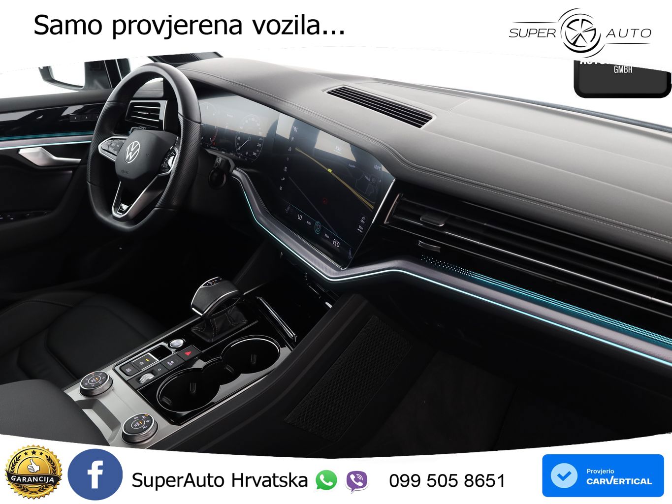 Volkswagen Touareg 3.0 V6 TDI (231 KS) 4MOTION Tiptronic R-Line ZRAČNI+ACC+4xGR SJED+KAM