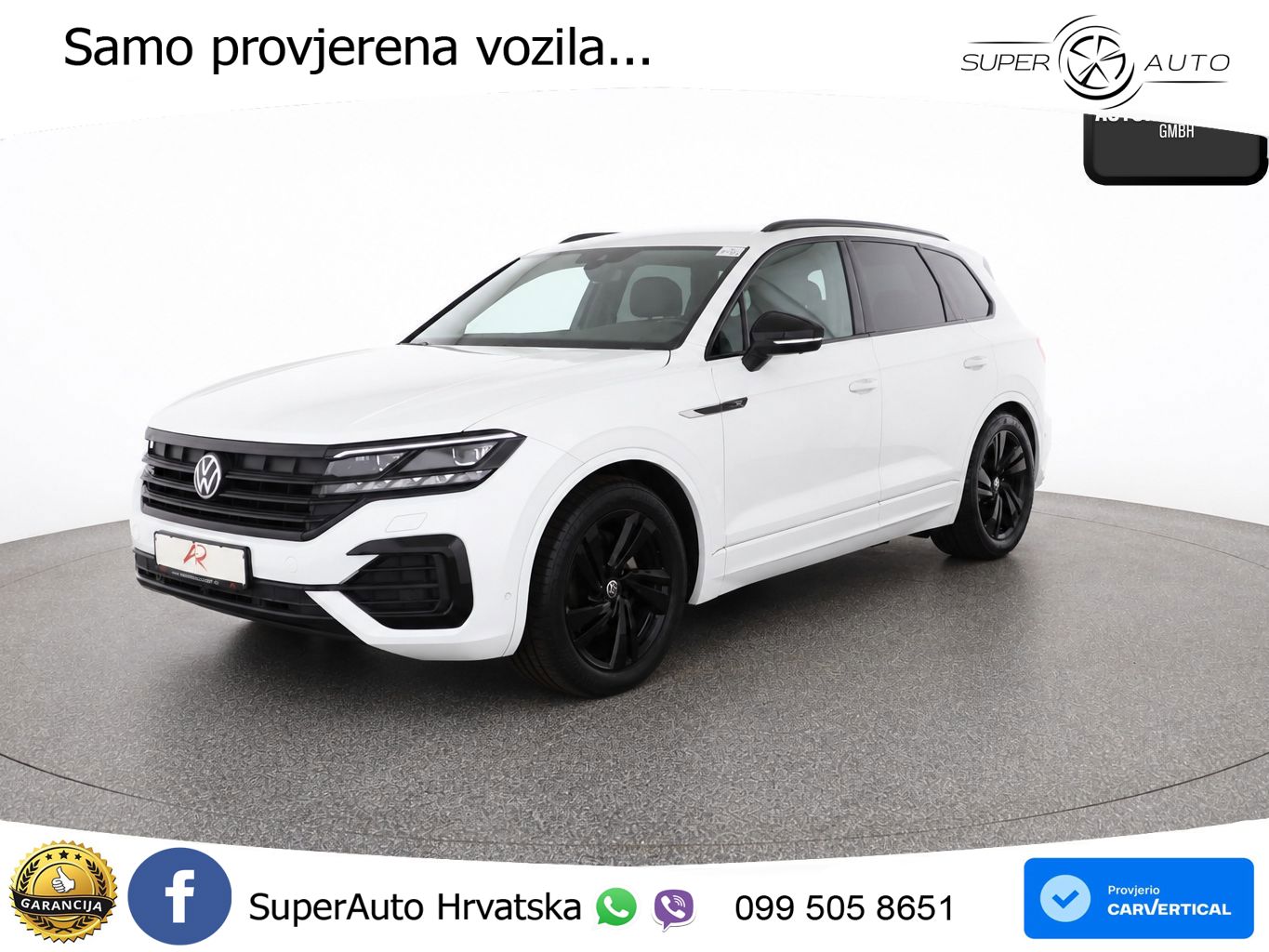 Volkswagen Touareg 3.0 V6 TDI (231 KS) 4MOTION Tiptronic R-Line ZRAČNI+ACC+4xGR SJED+KAM