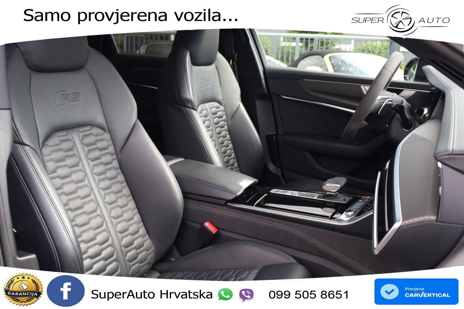 Audi RS6 Avant 4.0 TFSI V8 (600 KS) quattro Tiptronic ZRAČNI+ACC+GR SJED+KAM+PANO