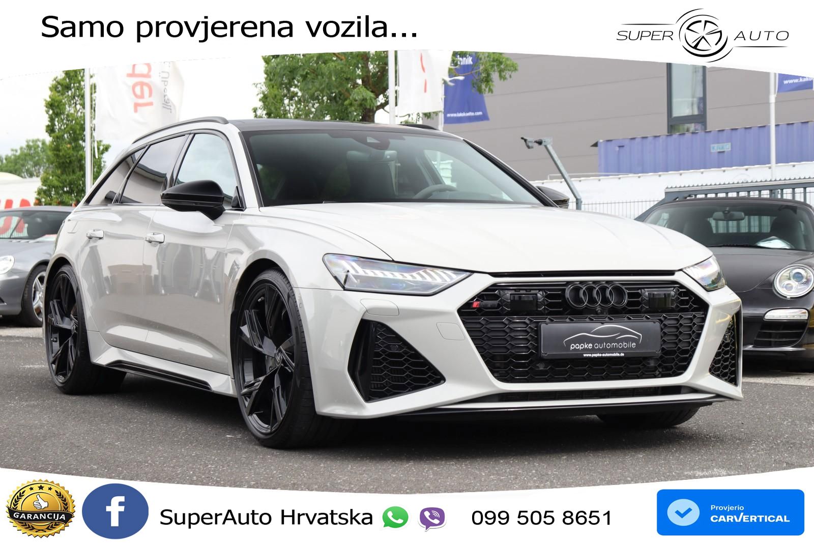 Audi RS6 Avant 4.0 TFSI V8 (600 KS) quattro Tiptronic ZRAČNI+ACC+GR SJED+KAM+PANO