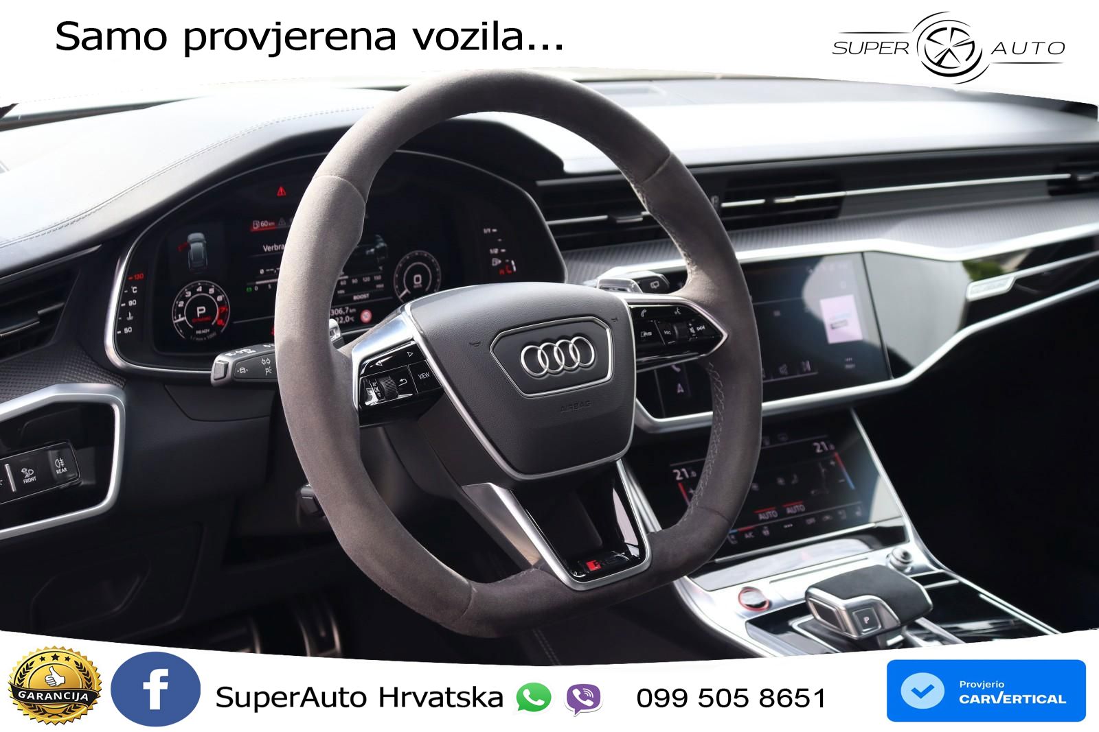 Audi RS6 Avant 4.0 TFSI V8 (600 KS) quattro Tiptronic ZRAČNI+ACC+GR SJED+KAM+PANO