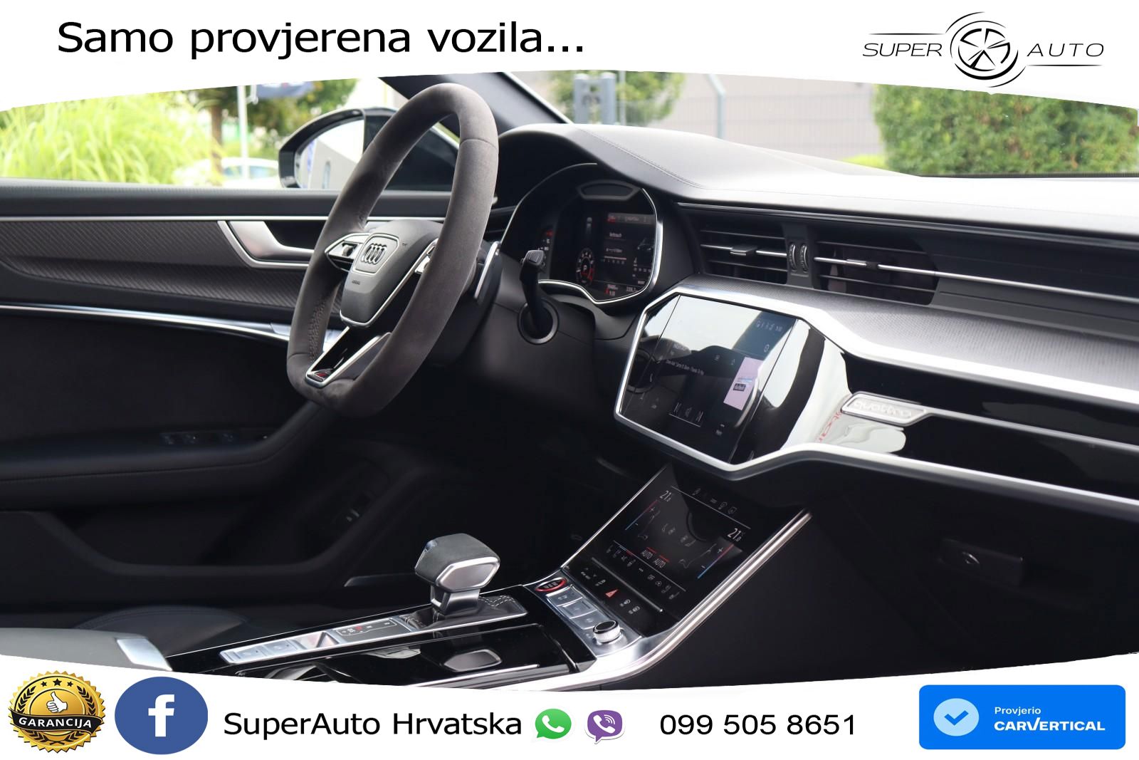Audi RS6 Avant 4.0 TFSI V8 (600 KS) quattro Tiptronic ZRAČNI+ACC+GR SJED+KAM+PANO