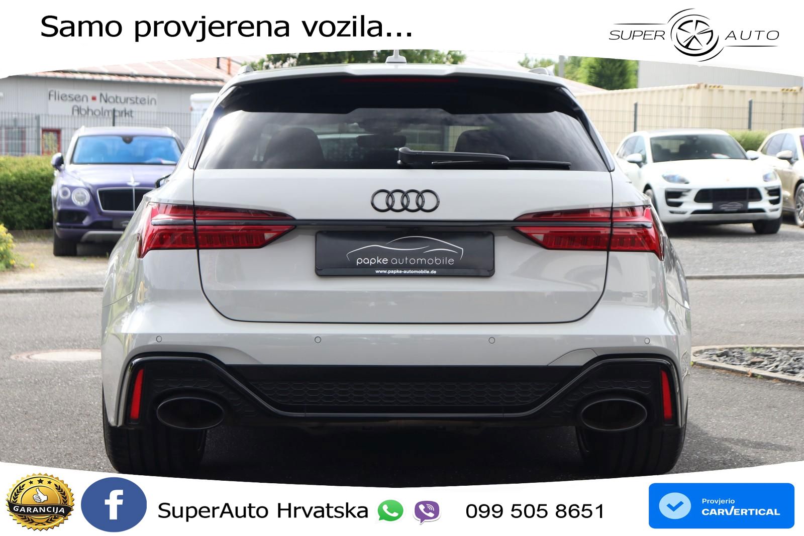 Audi RS6 Avant 4.0 TFSI V8 (600 KS) quattro Tiptronic ZRAČNI+ACC+GR SJED+KAM+PANO