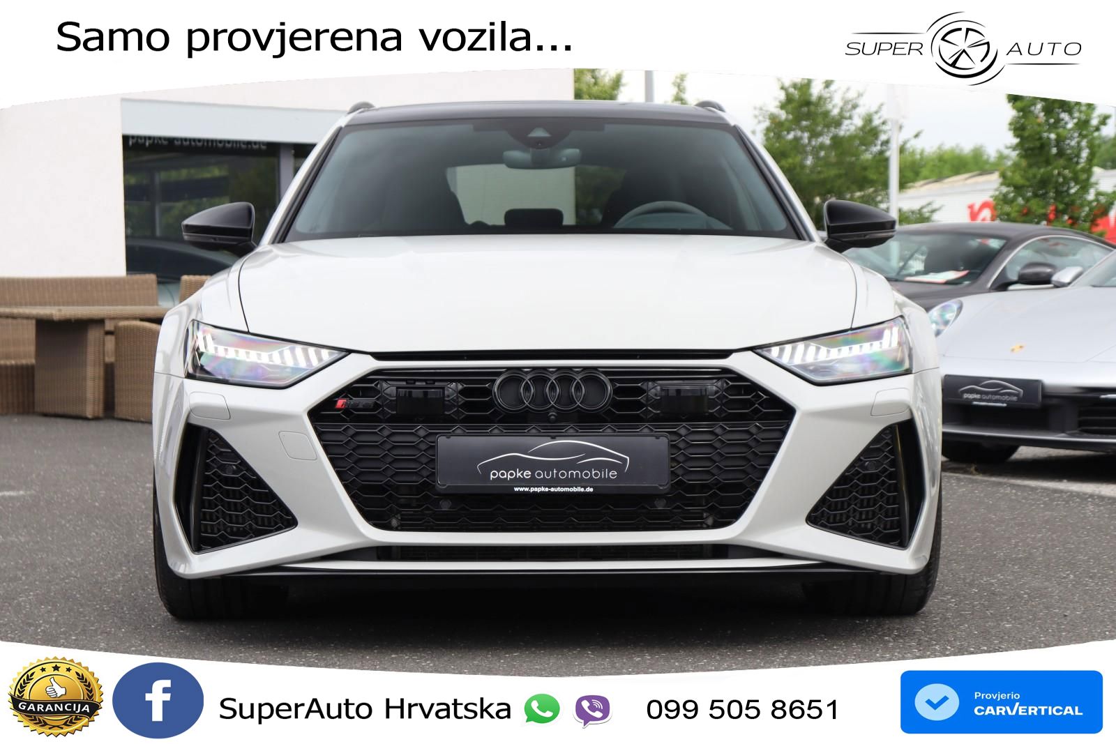 Audi RS6 Avant 4.0 TFSI V8 (600 KS) quattro Tiptronic ZRAČNI+ACC+GR SJED+KAM+PANO