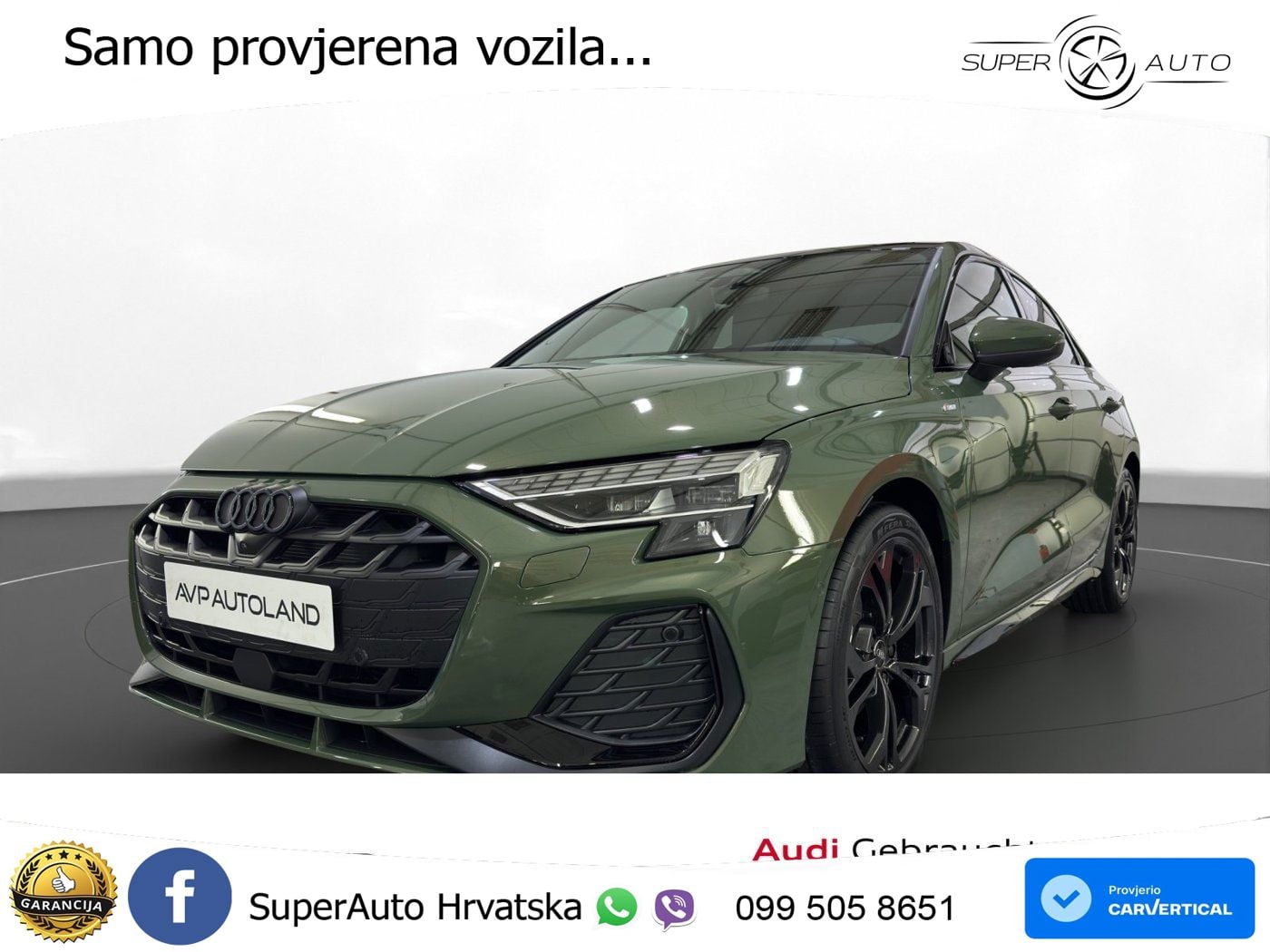 Audi A3 Limuzina 35 TFSI (150 KS) S tronic S line LED+GR SJED+ACC
