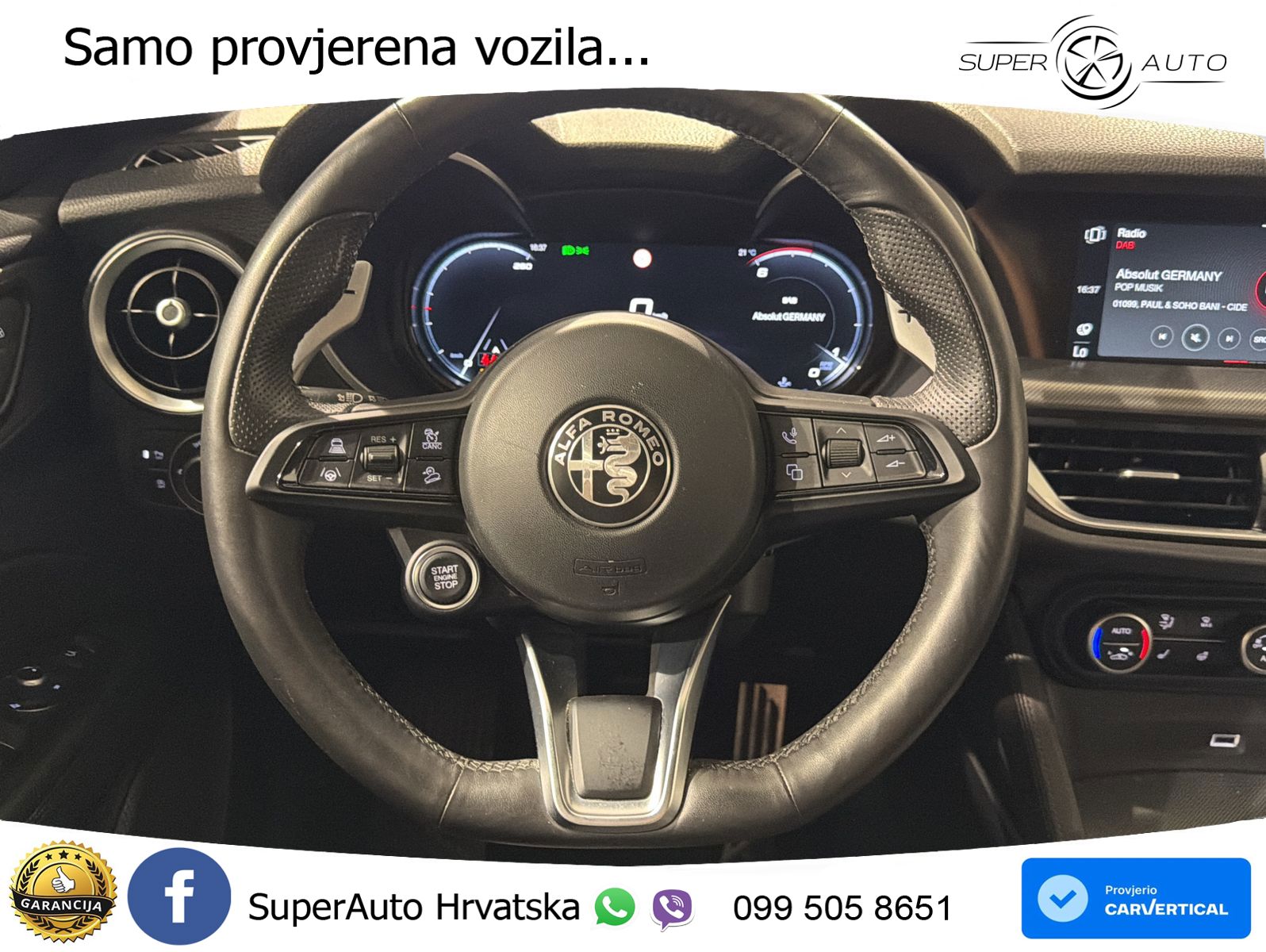 Alfa Romeo Stelvio 2.2 MultiJet II (210 KS) Q4 Automatic LED+GR SJED+ACC