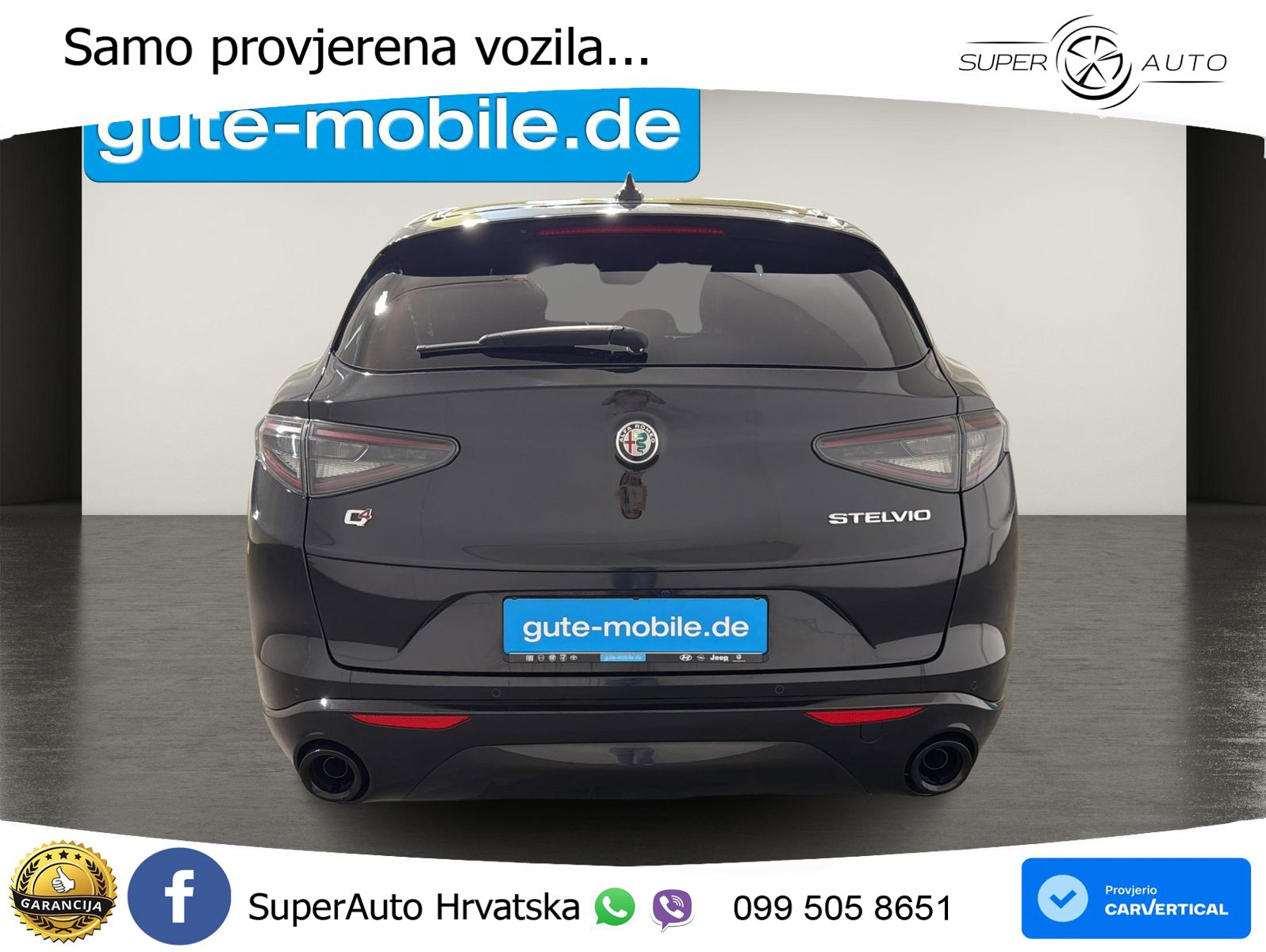 Alfa Romeo Stelvio 2.2 MultiJet II (210 KS) Q4 Automatic LED+GR SJED+ACC