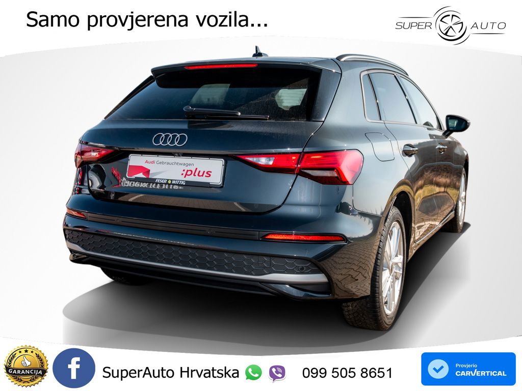 Audi A3 Sportback 30 TFSI (116 KS) Mild Hybrid S tronic advanced LED+GR SJED+ACC