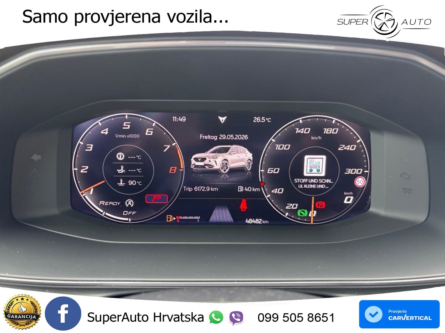 Cupra Formentor VZ5 2.5 TSI (390 KS) 4Drive DSG LED+GR SJED+ACC