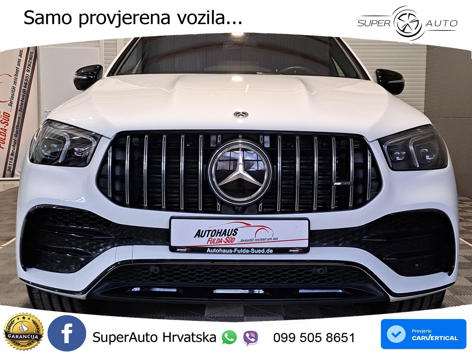 Mercedes AMG GLE Coupe 53 (435 KS) EQ Boost 4MATIC+ AMG SPEEDSHIFT TCT 9G ACC+HEAD+GR SJED+360+PANO