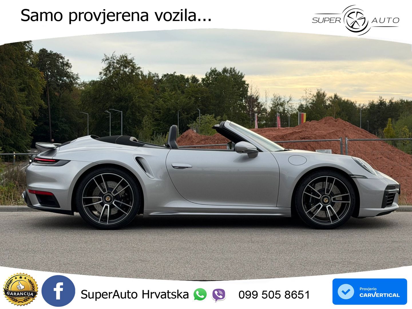 Porsche 911 Turbo Cabriolet 3.8 (580 KS) PDK LED+GR SJED+ACC