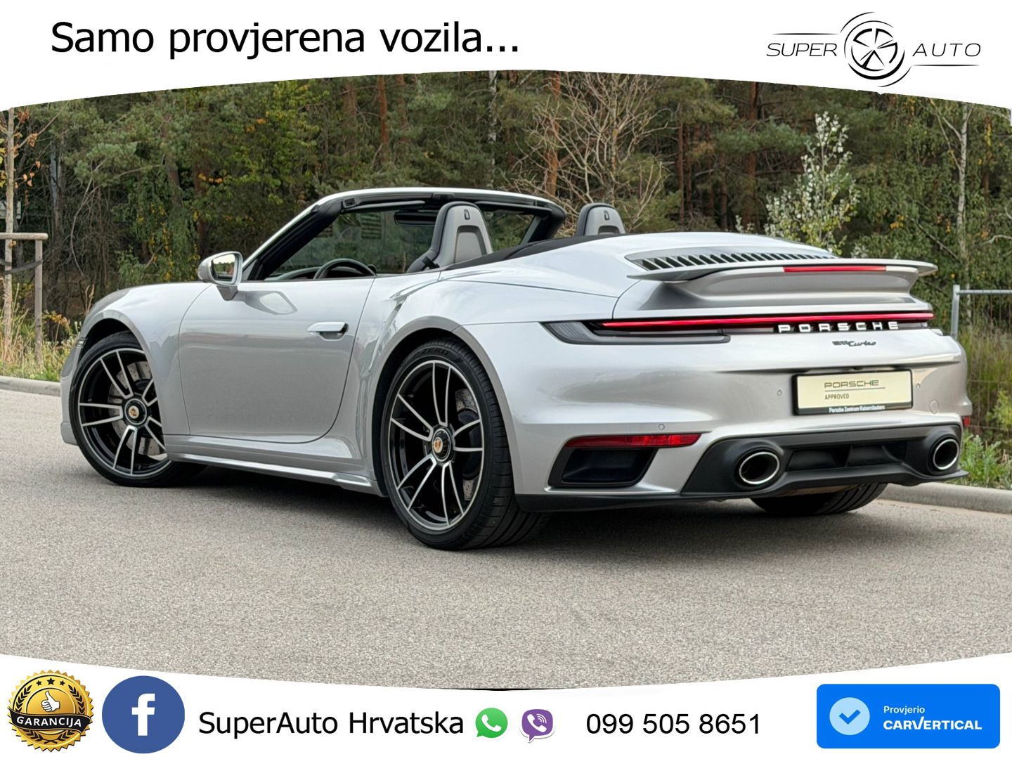 Porsche 911 Turbo Cabriolet 3.8 (580 KS) PDK LED+GR SJED+ACC