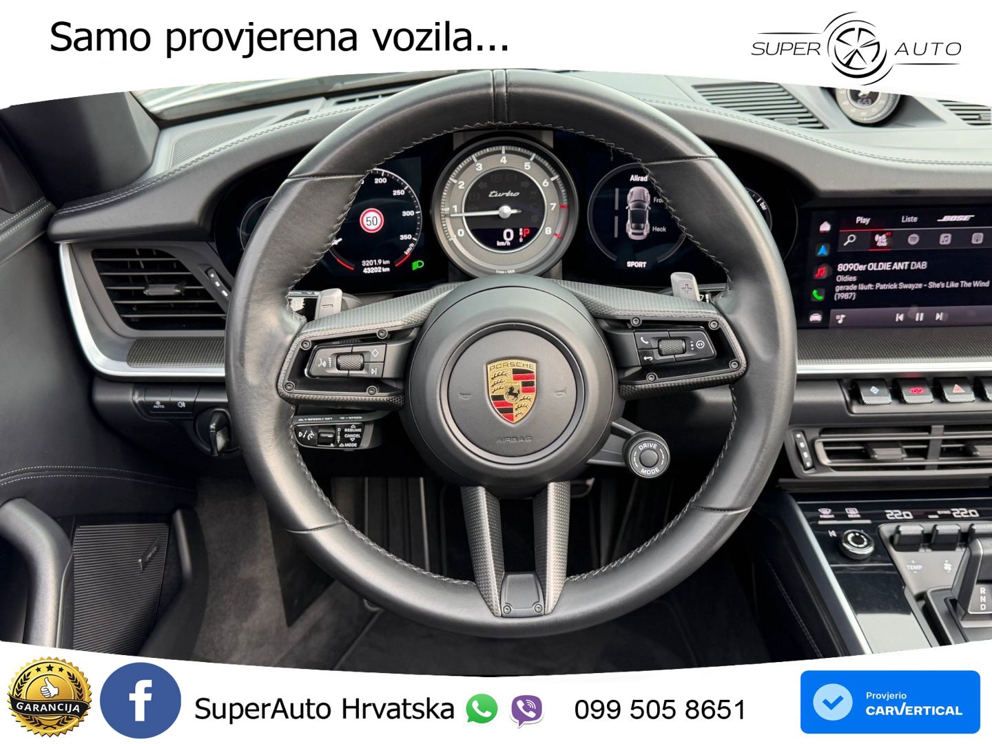 Porsche 911 Turbo Cabriolet 3.8 (580 KS) PDK LED+GR SJED+ACC