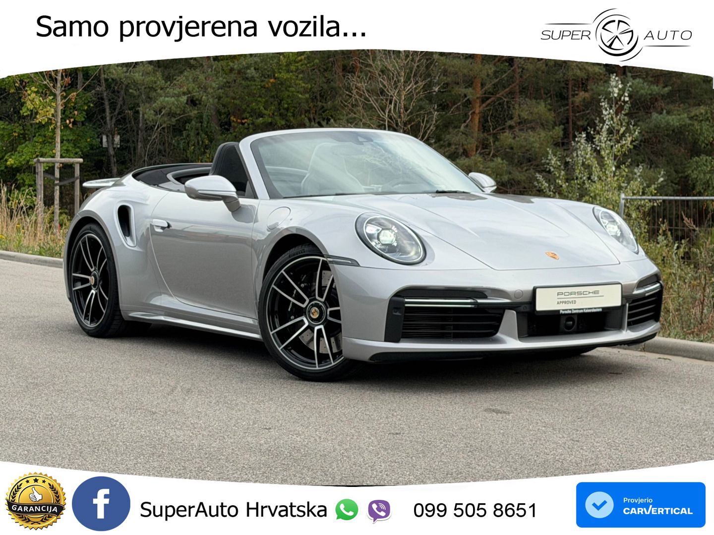 Porsche 911 Turbo Cabriolet 3.8 (580 KS) PDK LED+GR SJED+ACC