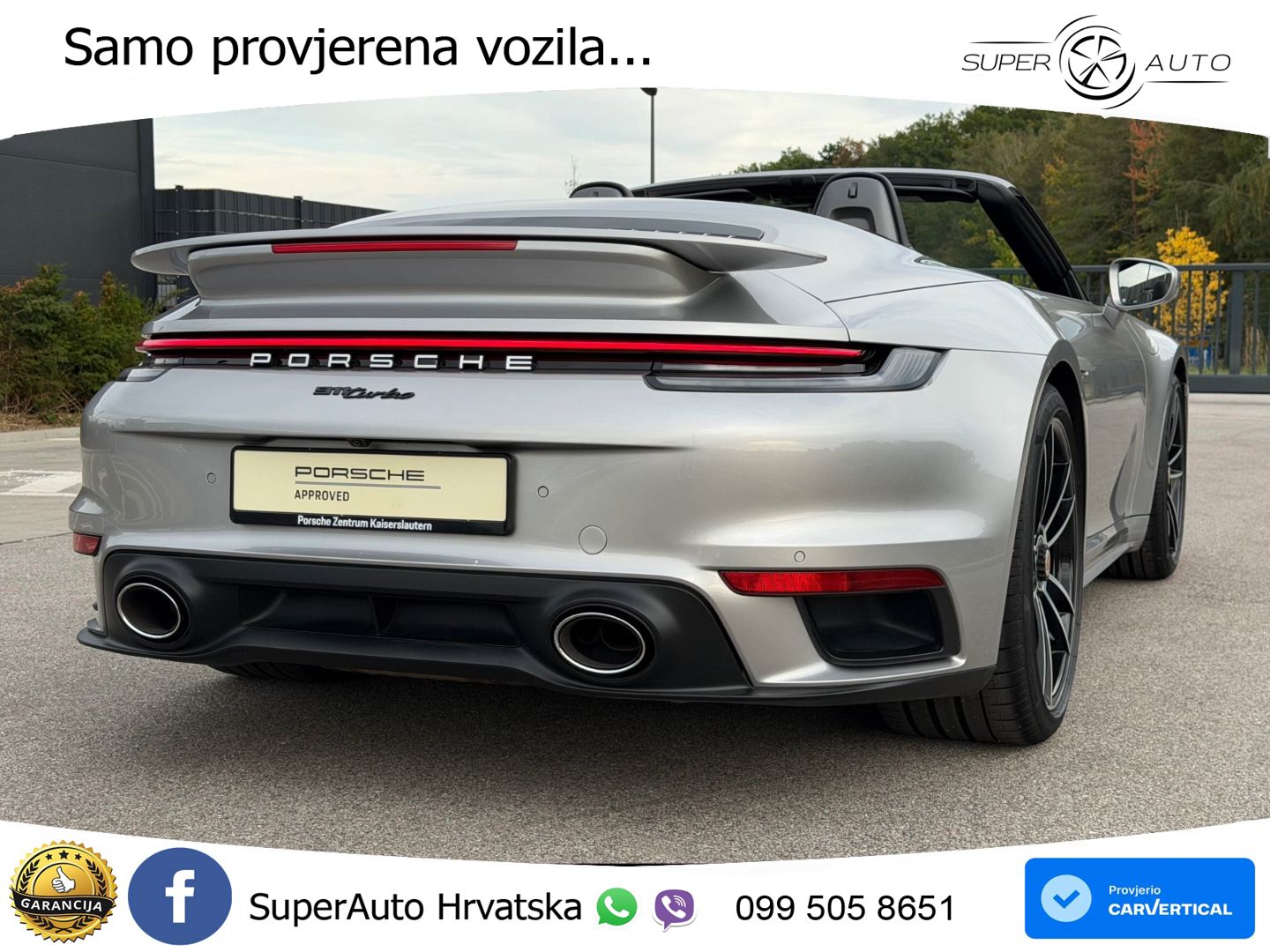 Porsche 911 Turbo Cabriolet 3.8 (580 KS) PDK LED+GR SJED+ACC