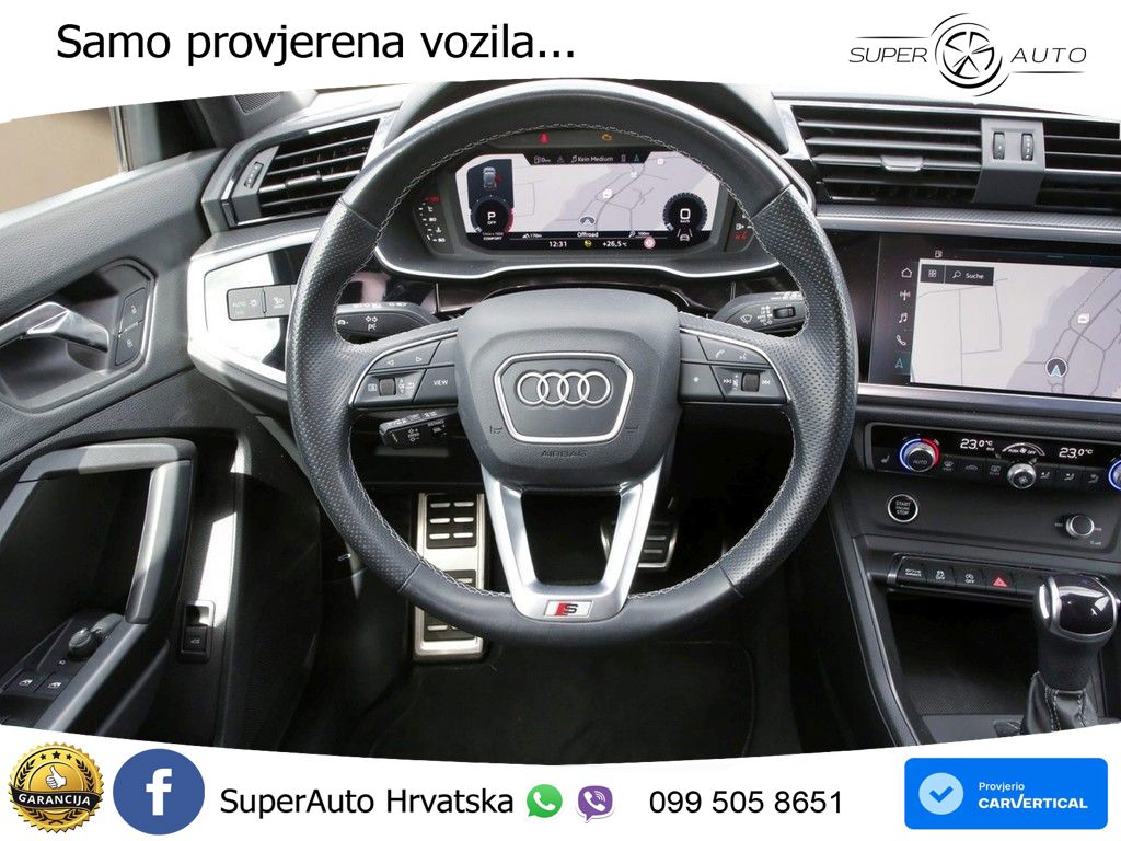 Audi Q3 40 TDI (200 KS) quattro S tronic S line LED+GR SJED+ACC