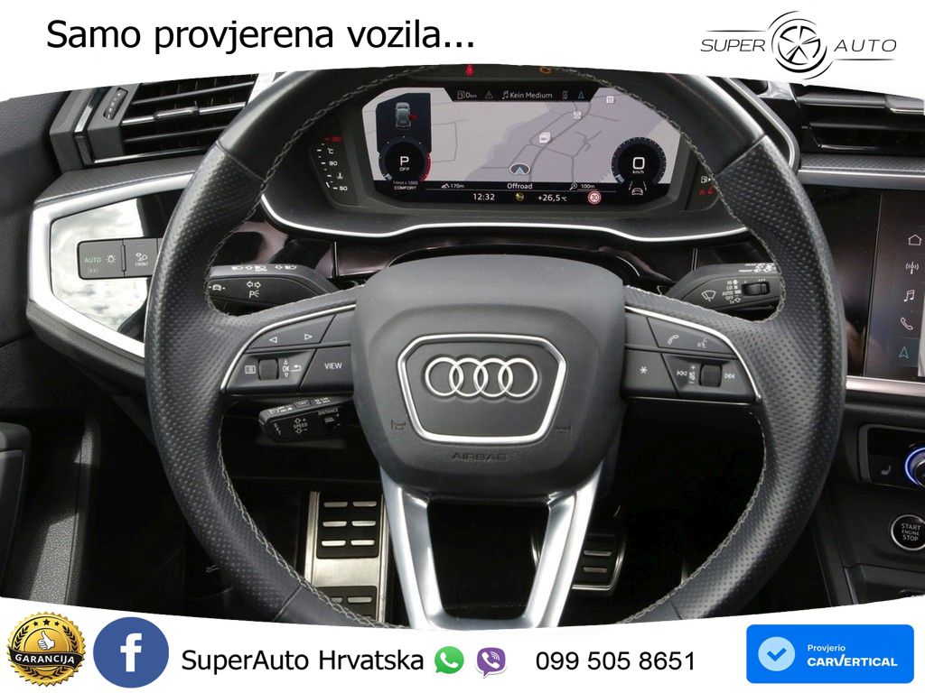 Audi Q3 40 TDI (200 KS) quattro S tronic S line LED+GR SJED+ACC