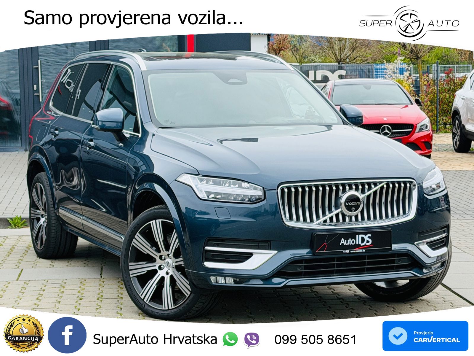Volvo XC90 2.0 B5 Diesel AWD Automatic ACC+HEAD+4xGR SJED+360+PANO