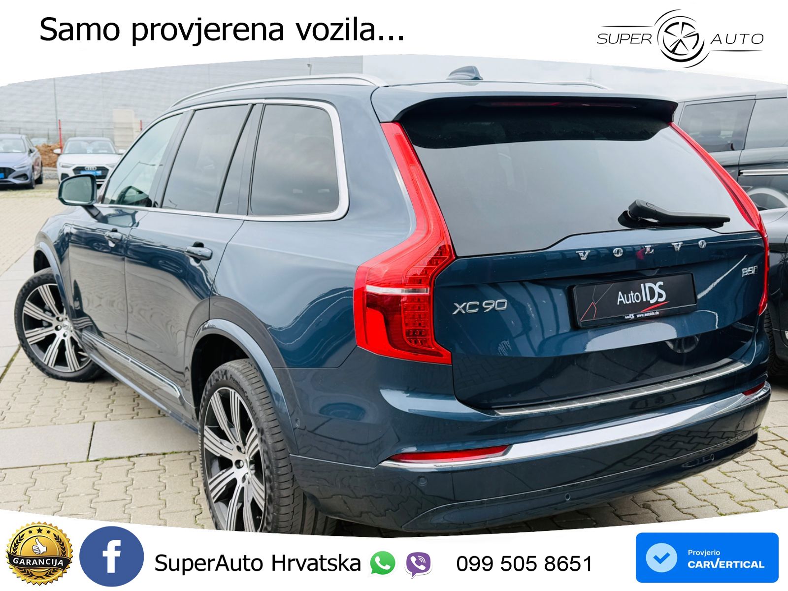 Volvo XC90 2.0 B5 Diesel AWD Automatic ACC+HEAD+4xGR SJED+360+PANO