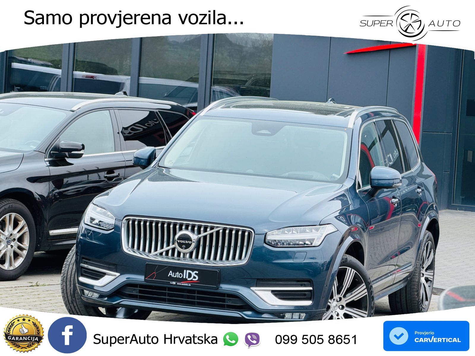 Volvo XC90 2.0 B5 Diesel AWD Automatic ACC+HEAD+4xGR SJED+360+PANO