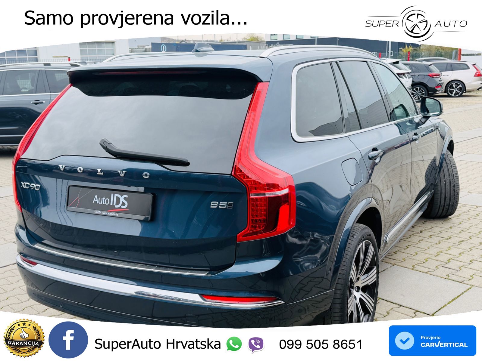 Volvo XC90 2.0 B5 Diesel AWD Automatic ACC+HEAD+4xGR SJED+360+PANO