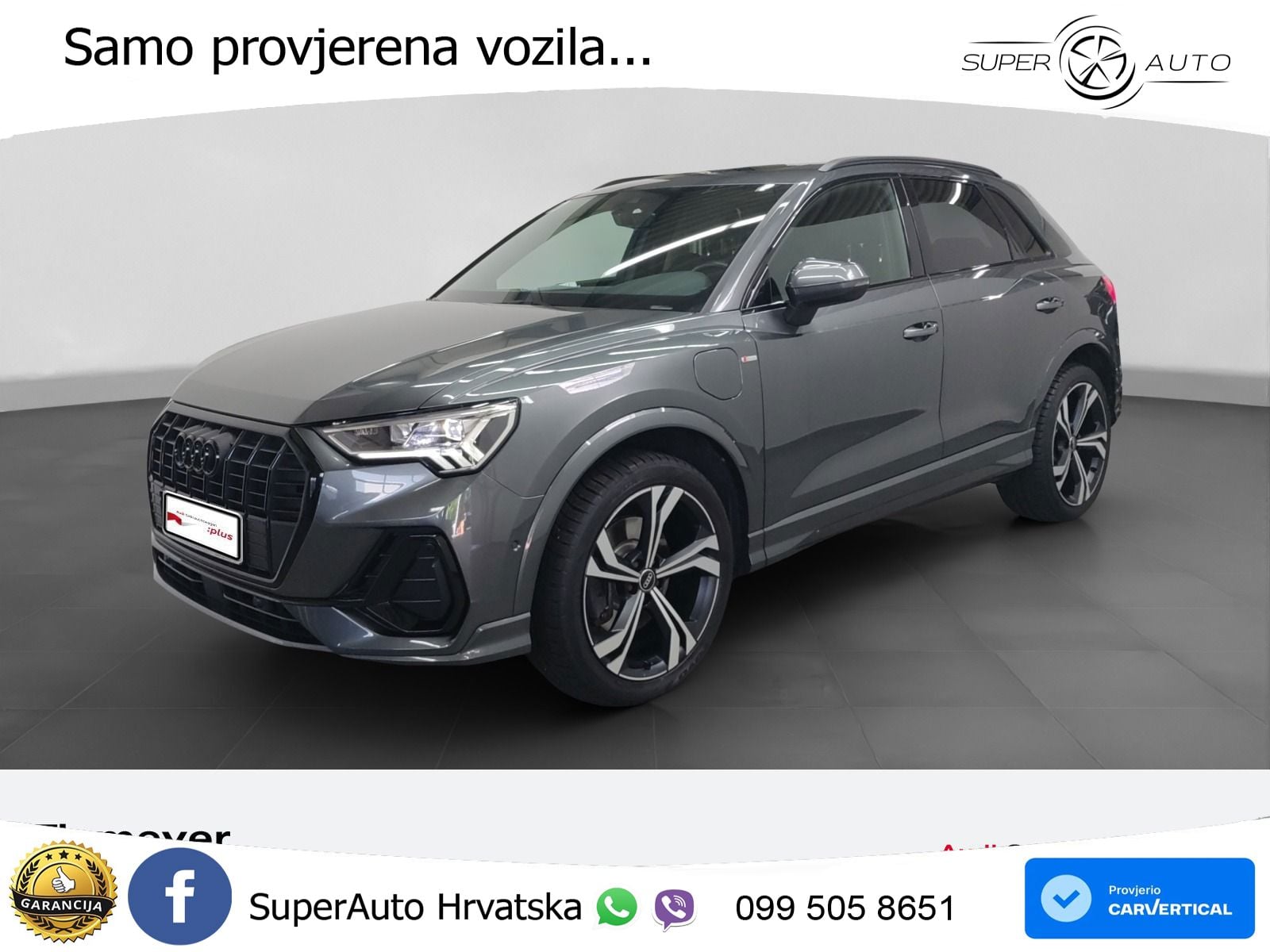 Audi Q3 45 TFSIe (245 KS) S tronic 2x S line LED+GR SJED+ACC