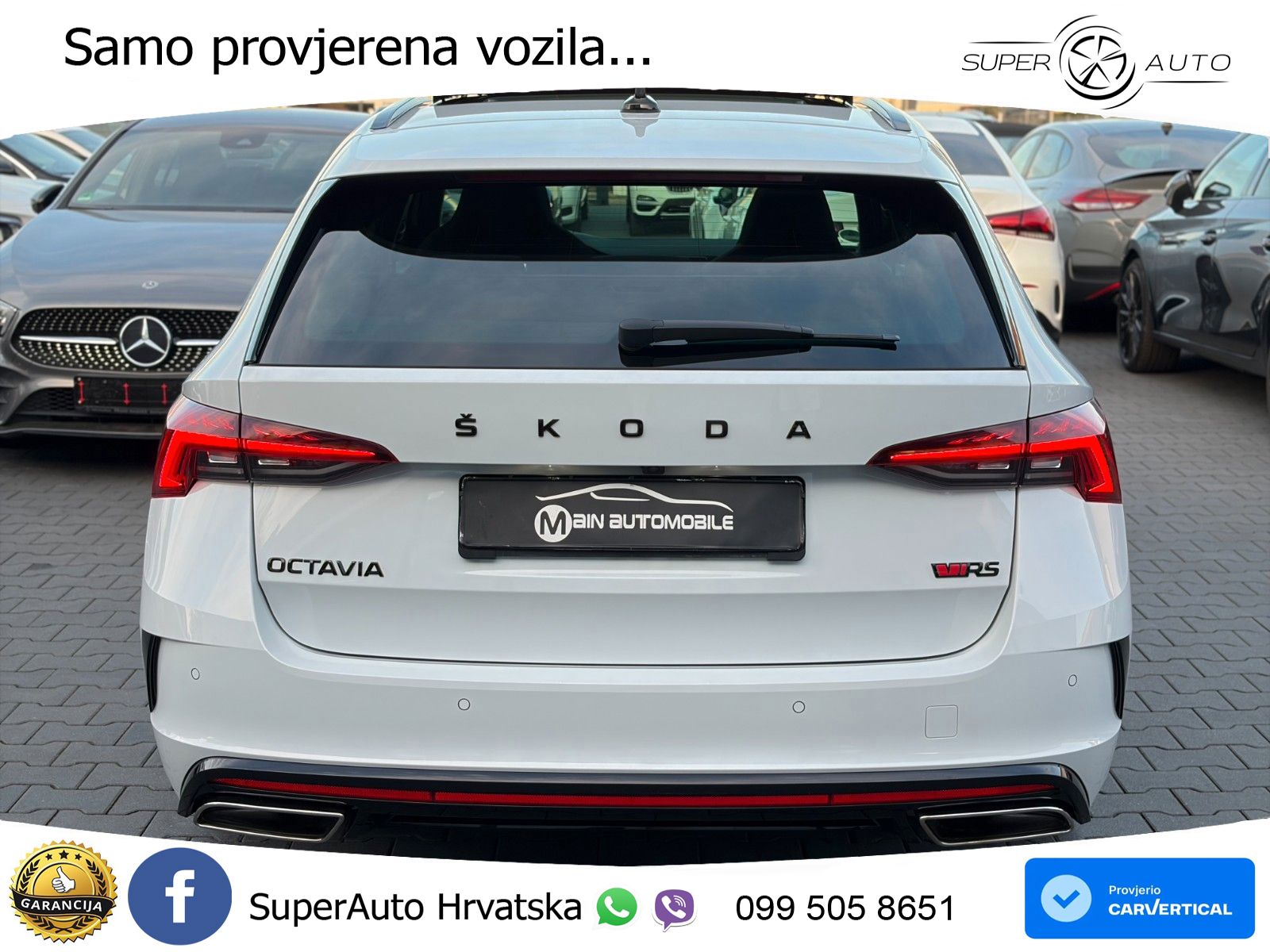 Škoda Octavia Combi RS 2.0 TSI (245 KS) DSG LED+GR SJED+ACC