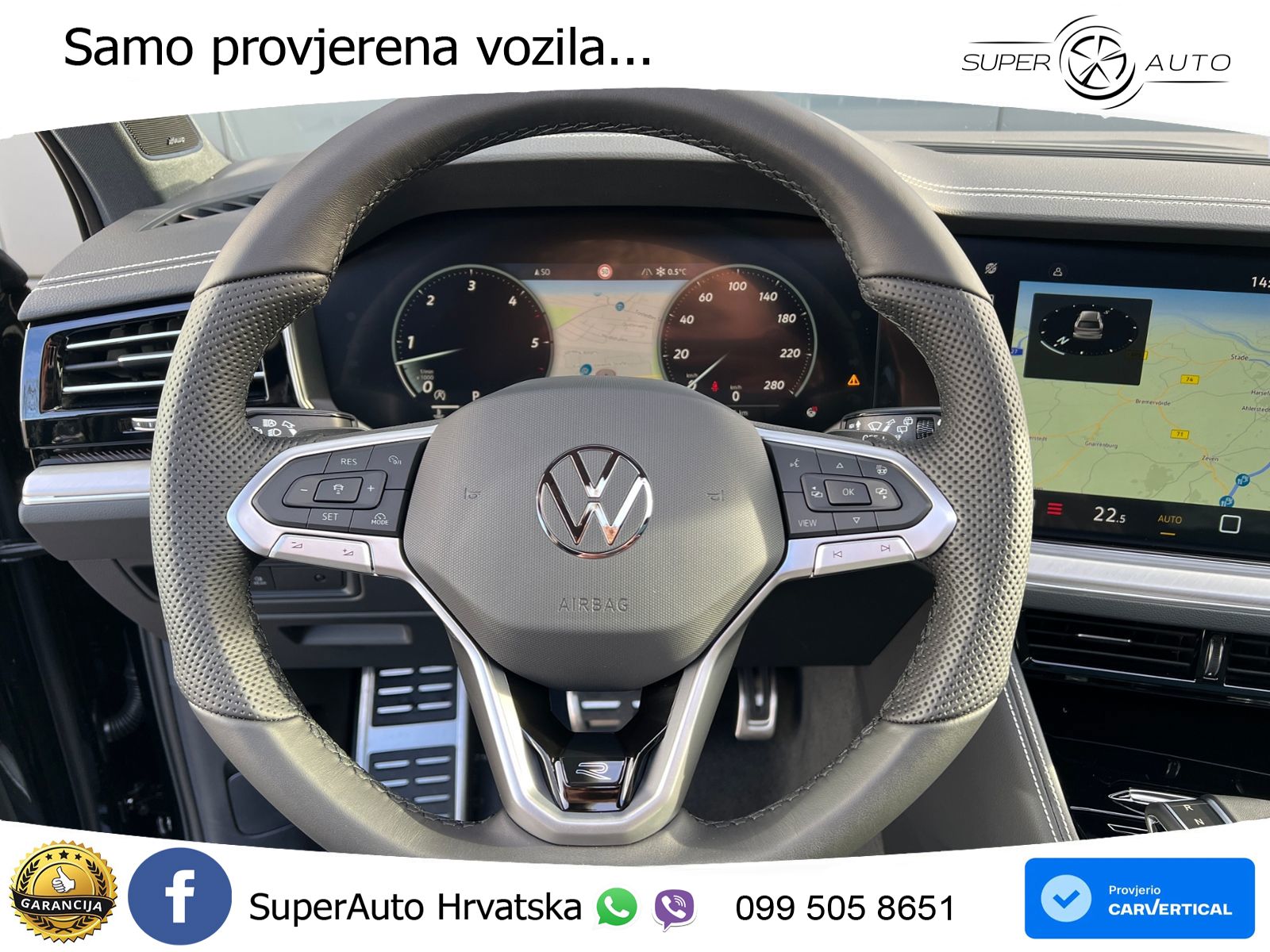 Volkswagen Touareg 3.0 V6 TDI (286 KS) 4MOTION Tiptronic ZRAČNI+ACC+GR SJED+KAM+PANO