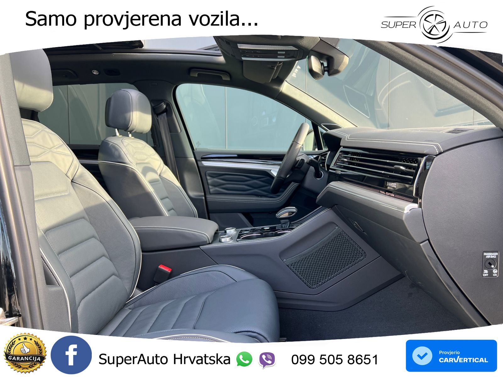 Volkswagen Touareg 3.0 V6 TDI (286 KS) 4MOTION Tiptronic ZRAČNI+ACC+GR SJED+KAM+PANO