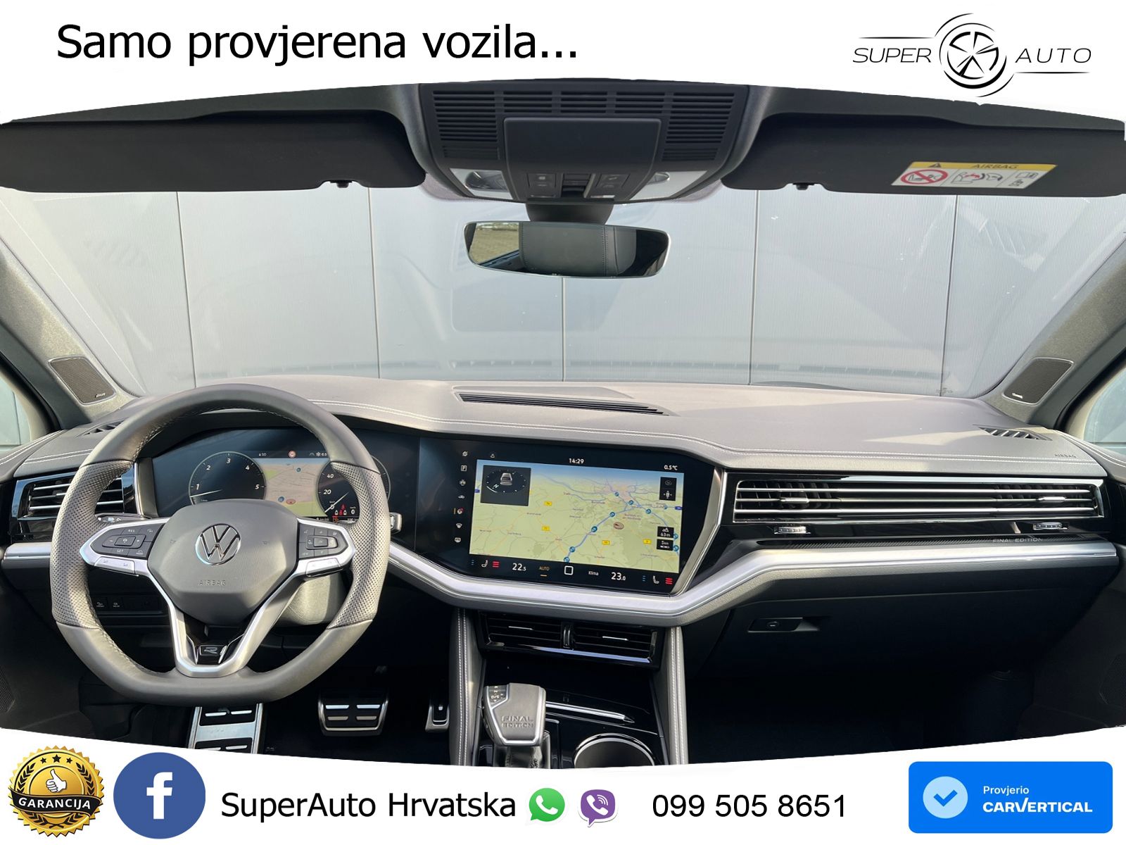 Volkswagen Touareg 3.0 V6 TDI (286 KS) 4MOTION Tiptronic ZRAČNI+ACC+GR SJED+KAM+PANO