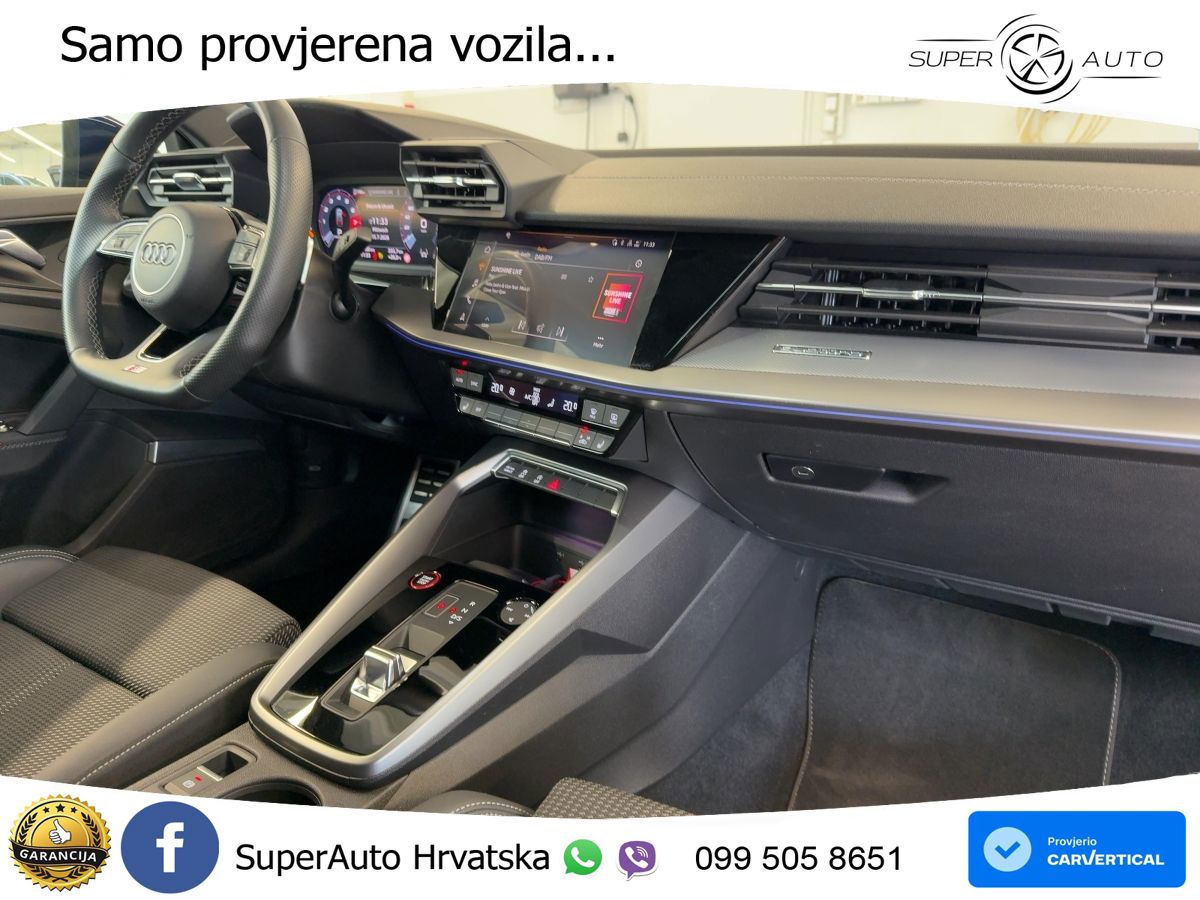 Audi S3 Limuzina 2.0 TFSI (310 KS) quattro S tronic MATRIX+GR SJED+KAM