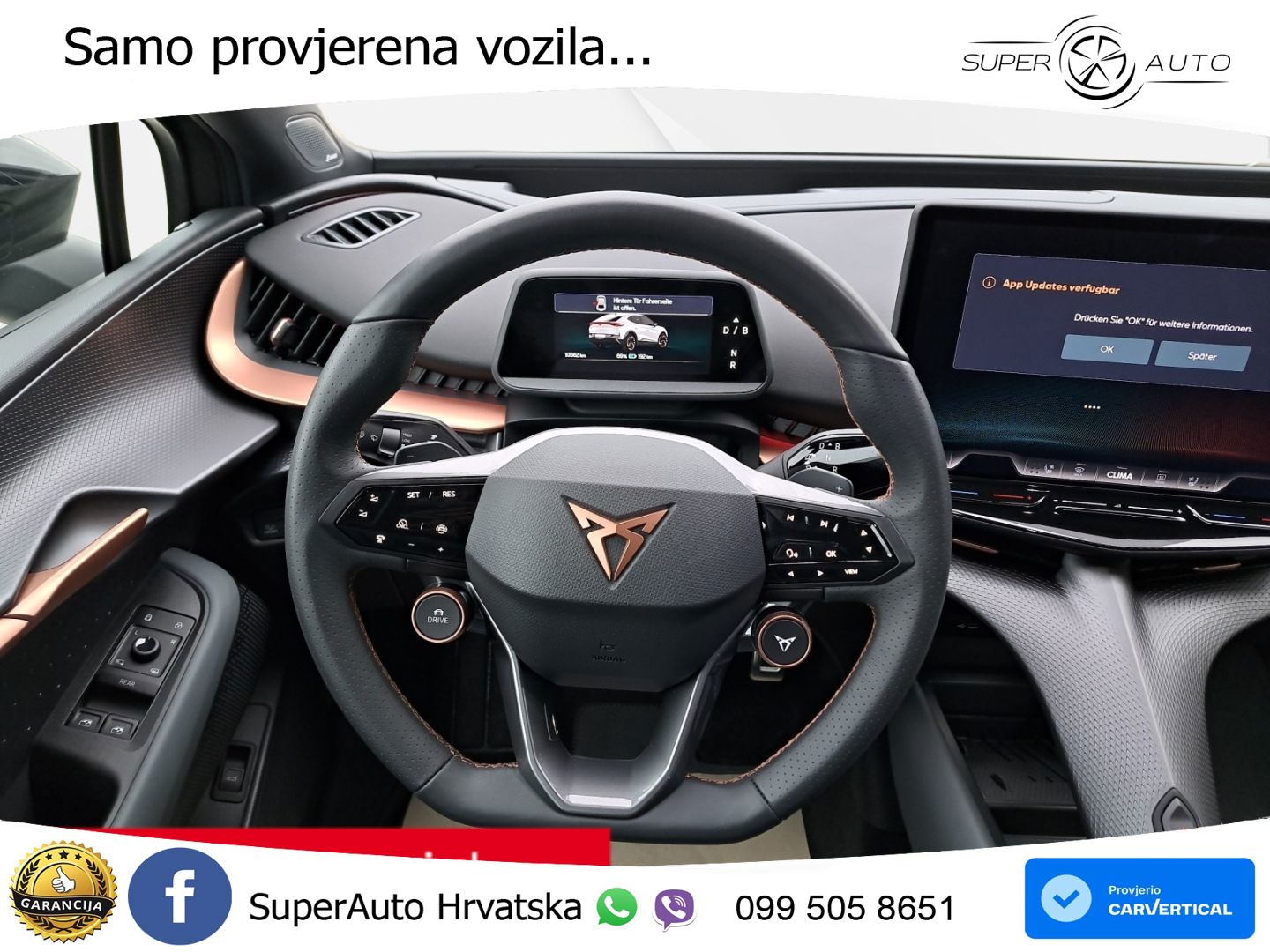 Cupra Tavascan 82 kWh (340 KS)  4WD VZ ACC+HEAD+4xGR SJED+360+PANO