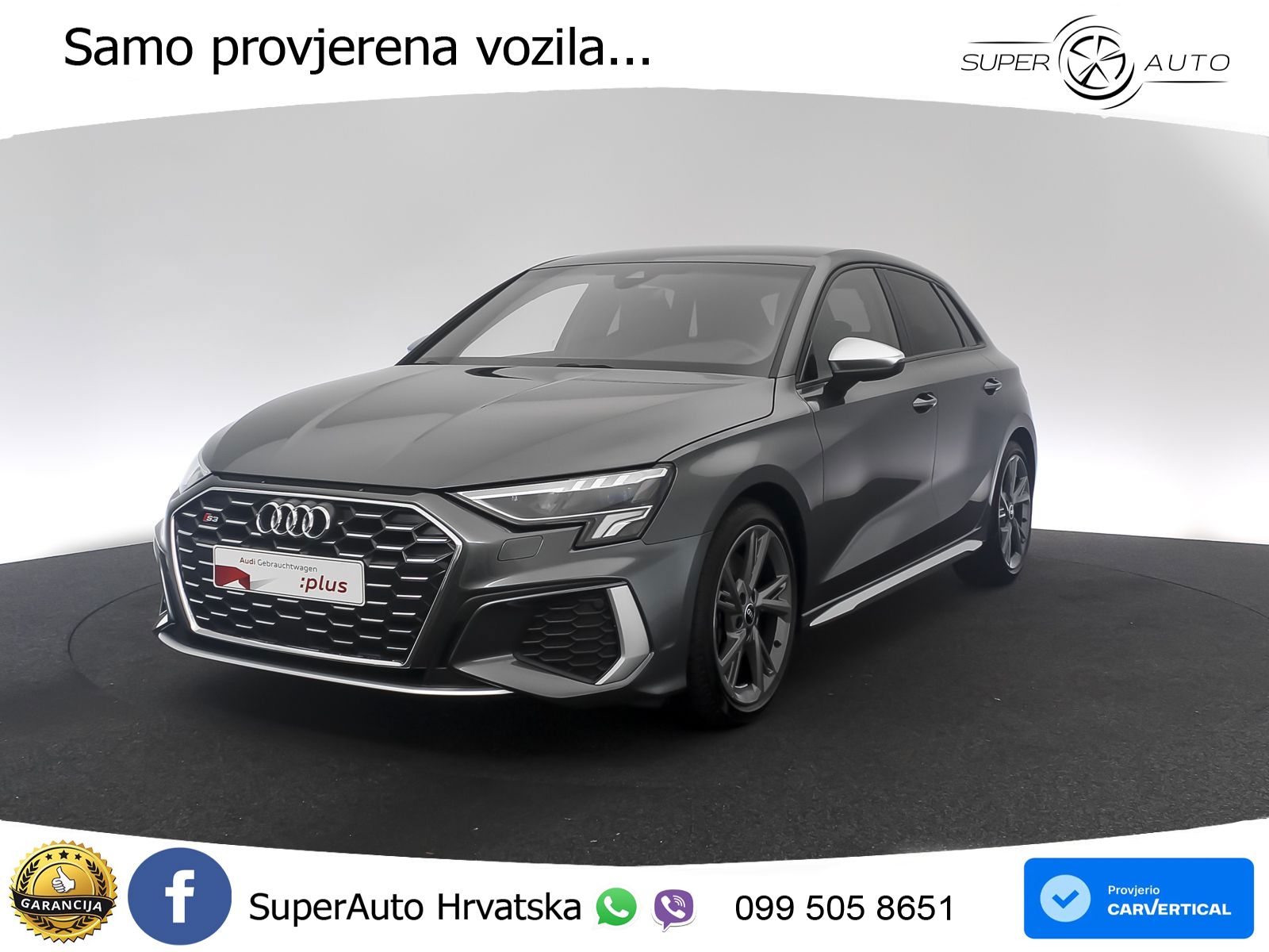Audi S3 2.0 TFSI (310 KS) quattro S tronic LED+GR SJED+ACC