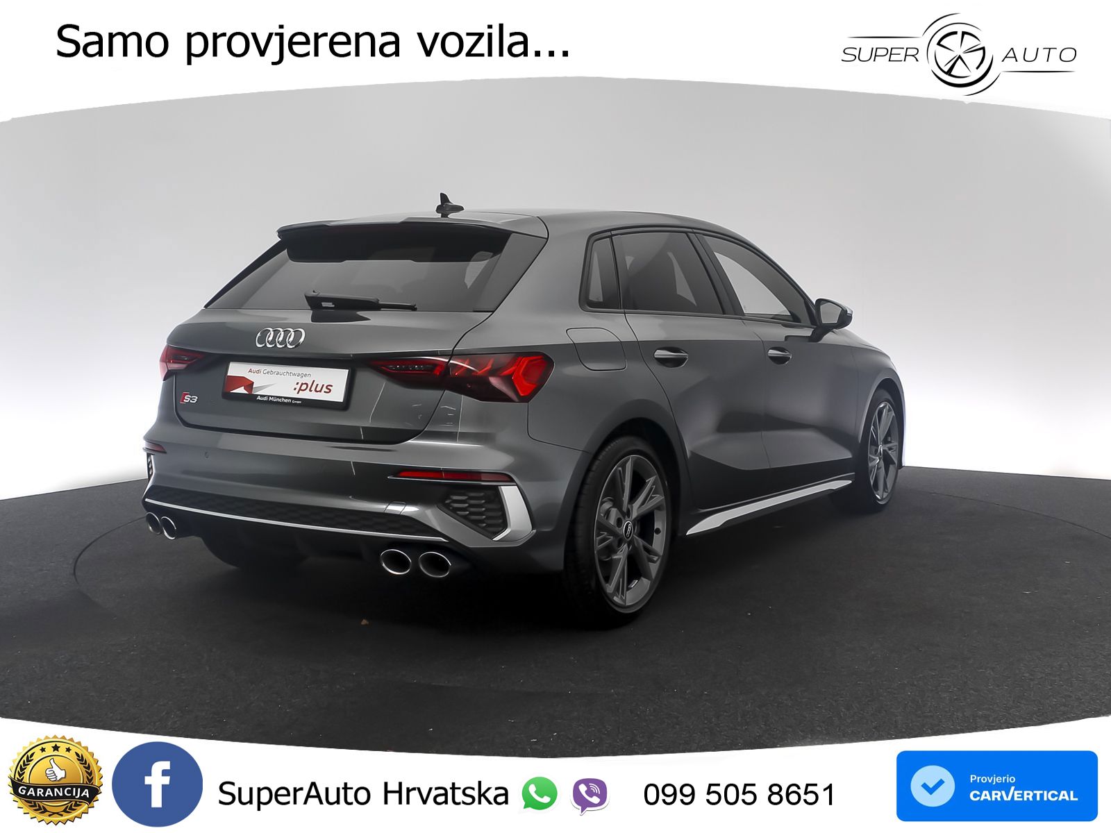 Audi S3 2.0 TFSI (310 KS) quattro S tronic LED+GR SJED+ACC