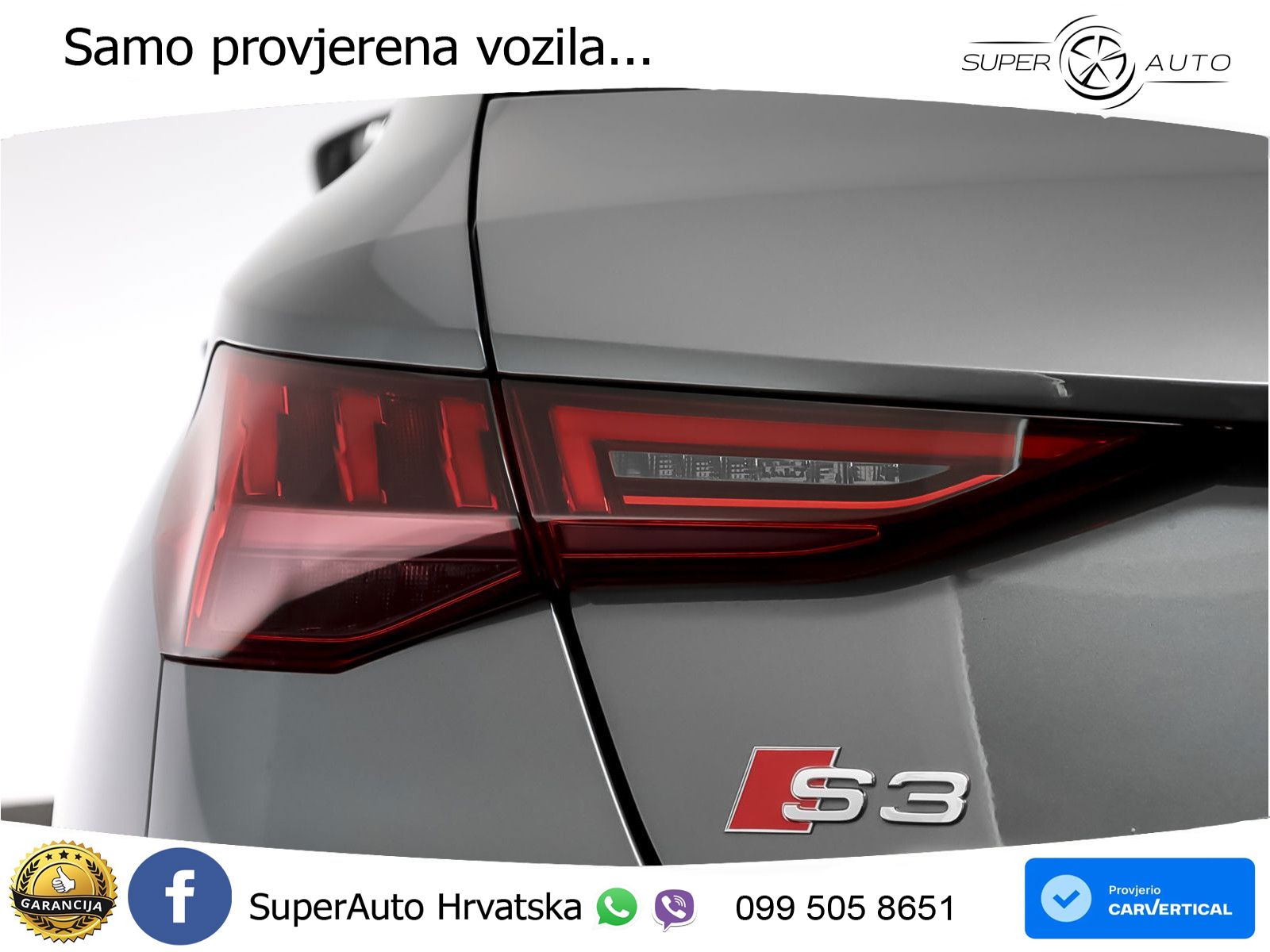 Audi S3 2.0 TFSI (310 KS) quattro S tronic LED+GR SJED+ACC