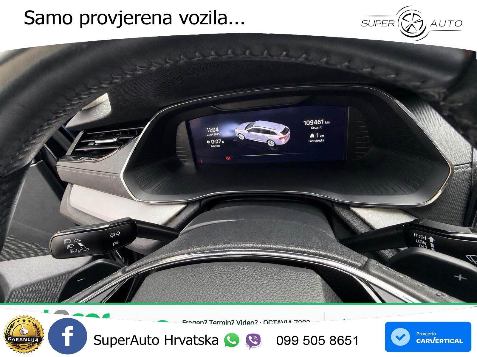 Škoda Octavia Combi 2.0 TDI (150 KS) DSG LED+GR SJED+ACC