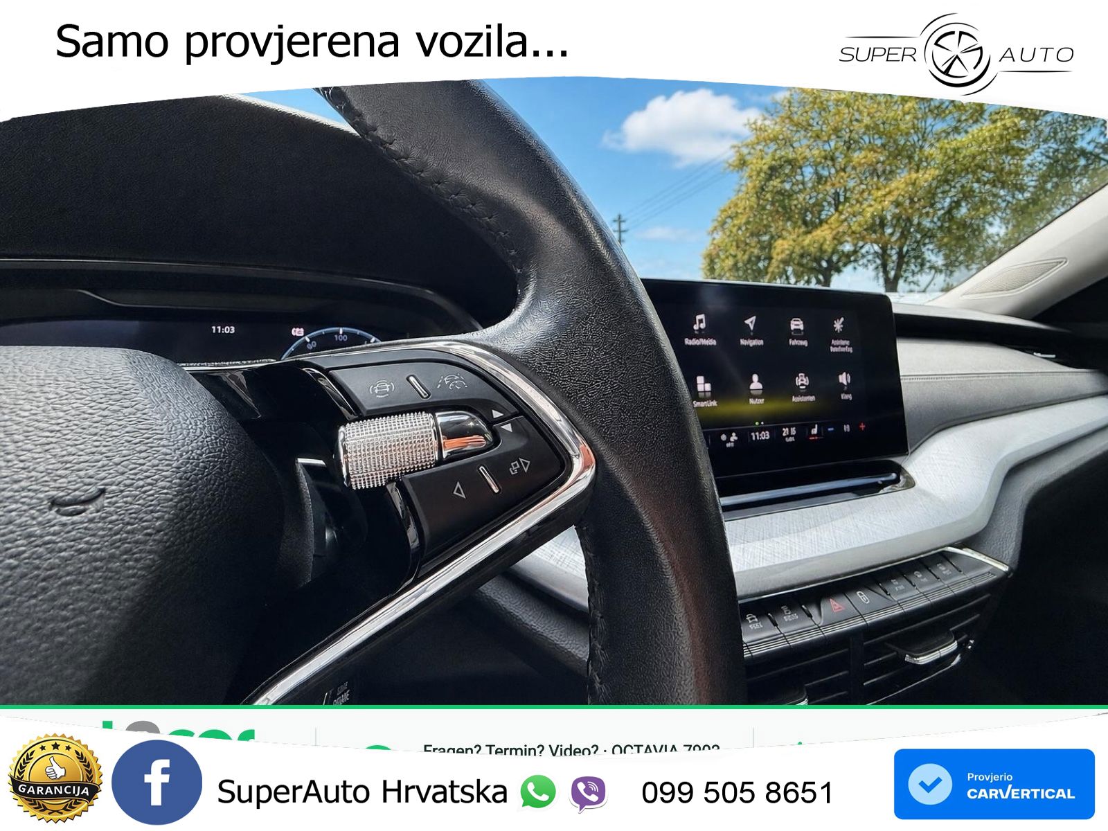 Škoda Octavia Combi 2.0 TDI (150 KS) DSG LED+GR SJED+ACC