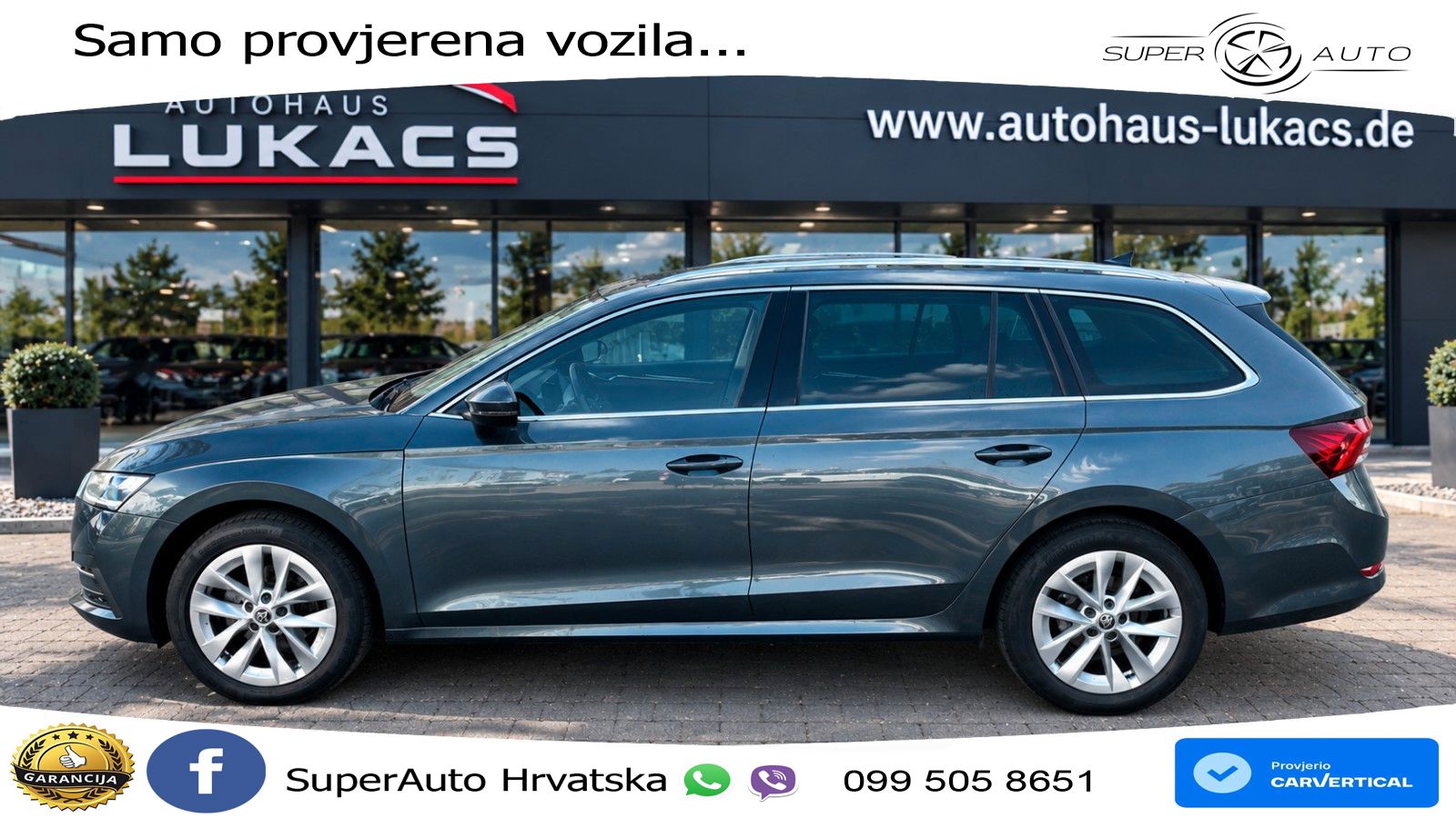 Škoda Octavia Combi 2.0 TDI (150 KS) DSG LED+GR SJED+ACC