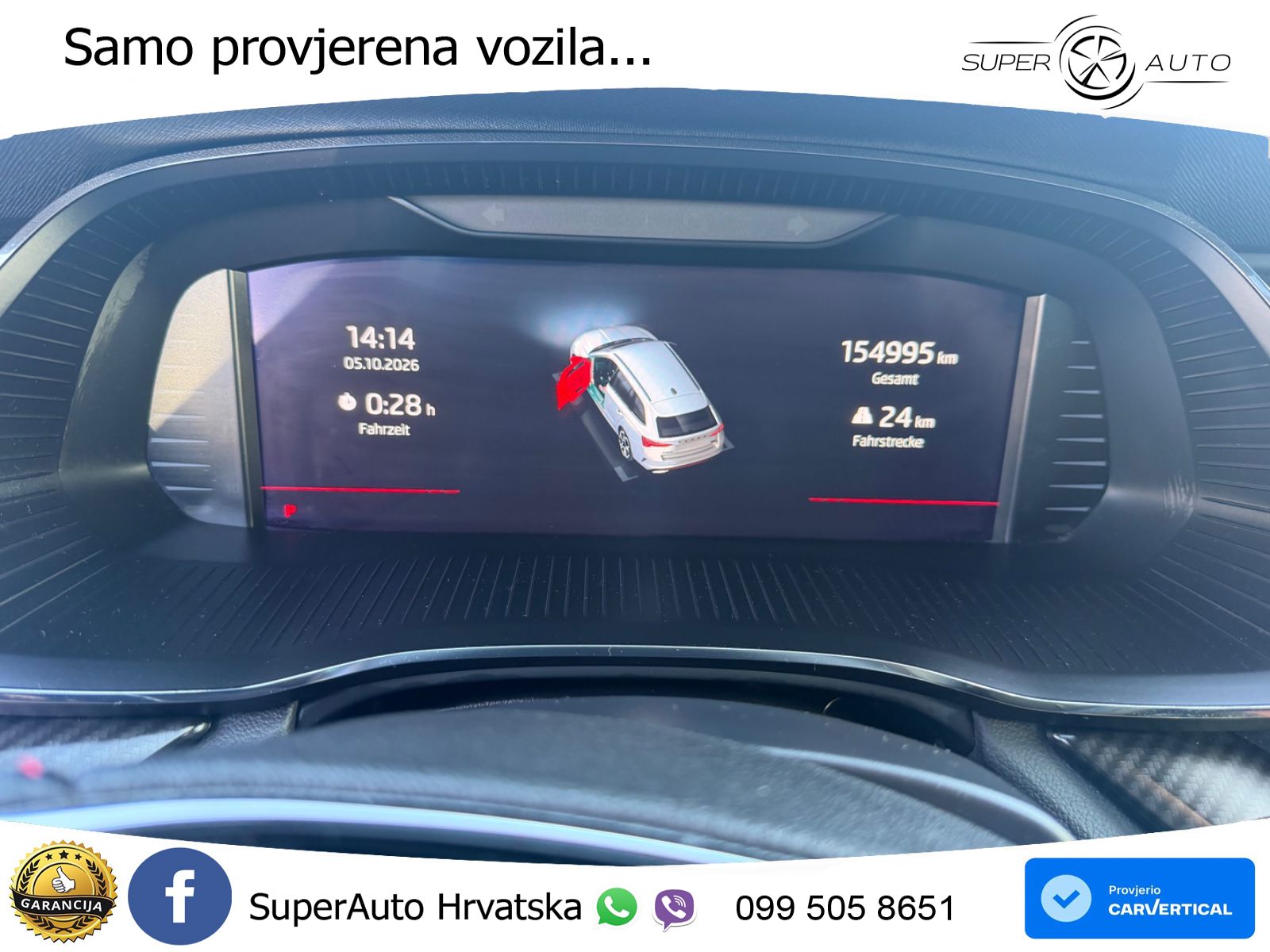 Škoda Octavia Combi RS 2.0 TDI (200 KS) DSG LED+GR SJED+ACC