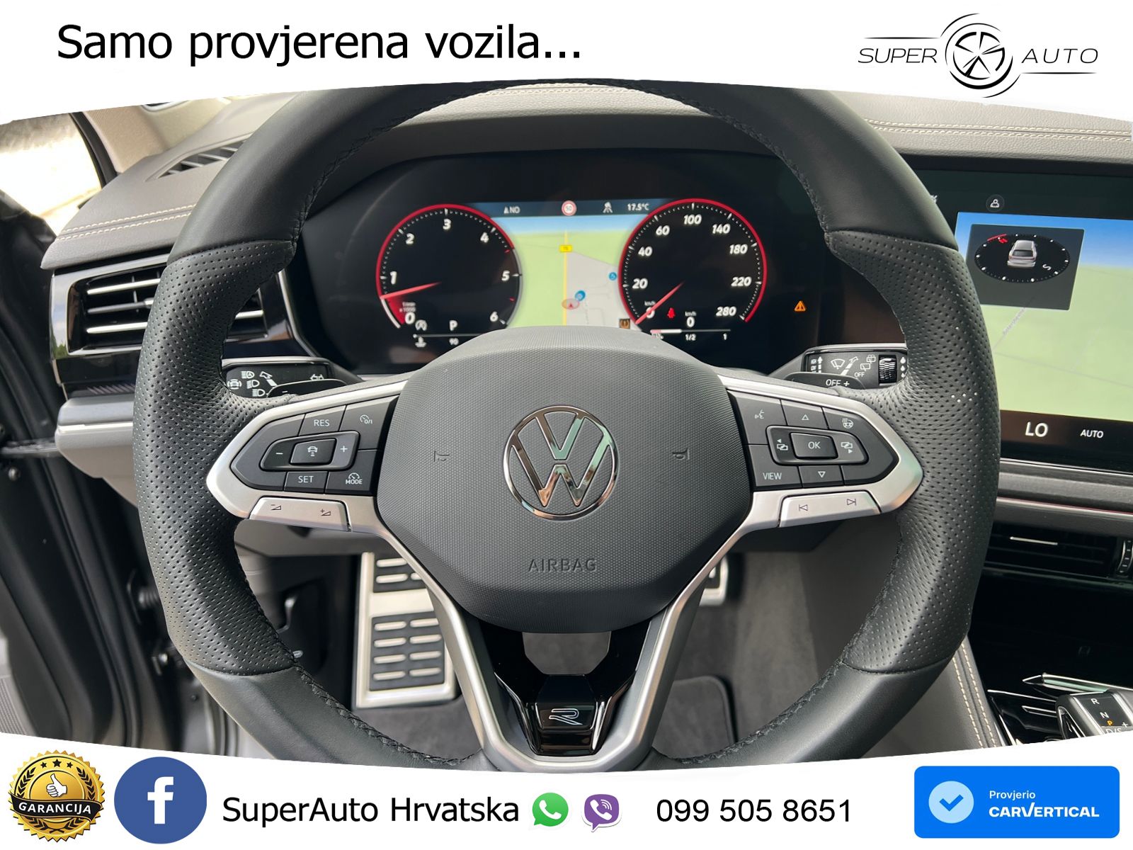Volkswagen Touareg 3.0 V6 TDI (286 KS) 4MOTION Tiptronic ZRAČNI+ACC+GR SJED+KAM+PANO