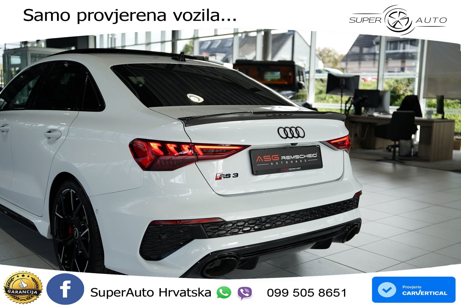 Audi RS3 Sedan 2.5 TFSI (400 KS) quattro S tronic MATRIX+GR SJED+KAM