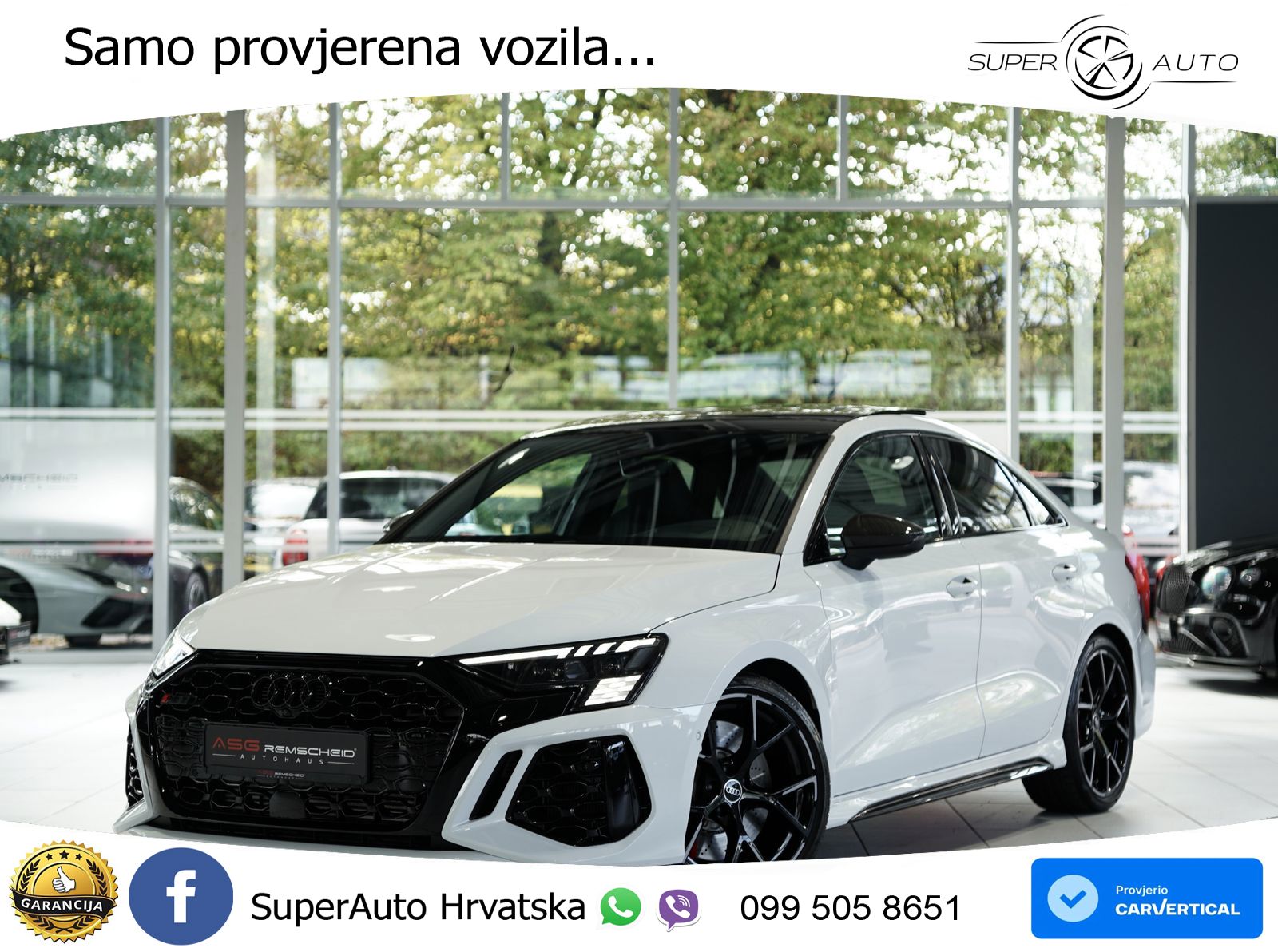 Audi RS3 Sedan 2.5 TFSI (400 KS) quattro S tronic MATRIX+GR SJED+KAM