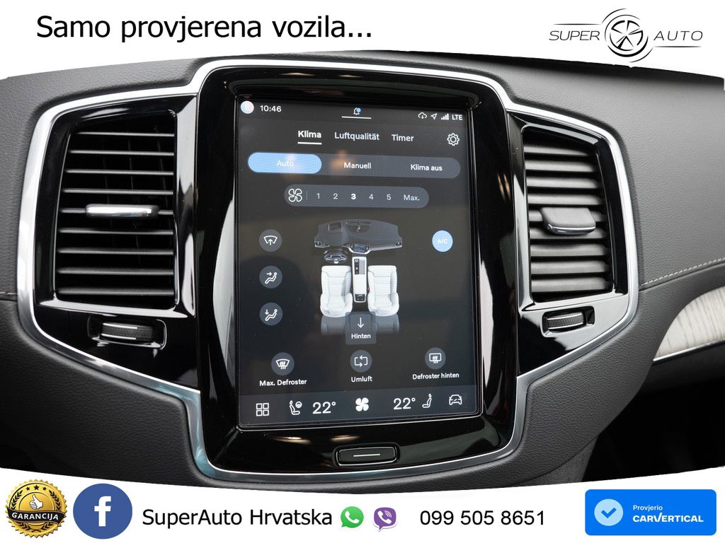 Volvo XC90 2.0 T8 AWD Automatic ZRAČNI+ACC+GR SJED+KAM+PANO