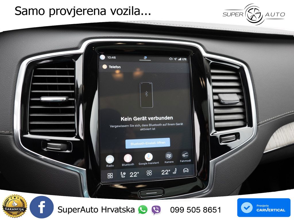 Volvo XC90 2.0 T8 AWD Automatic ZRAČNI+ACC+GR SJED+KAM+PANO