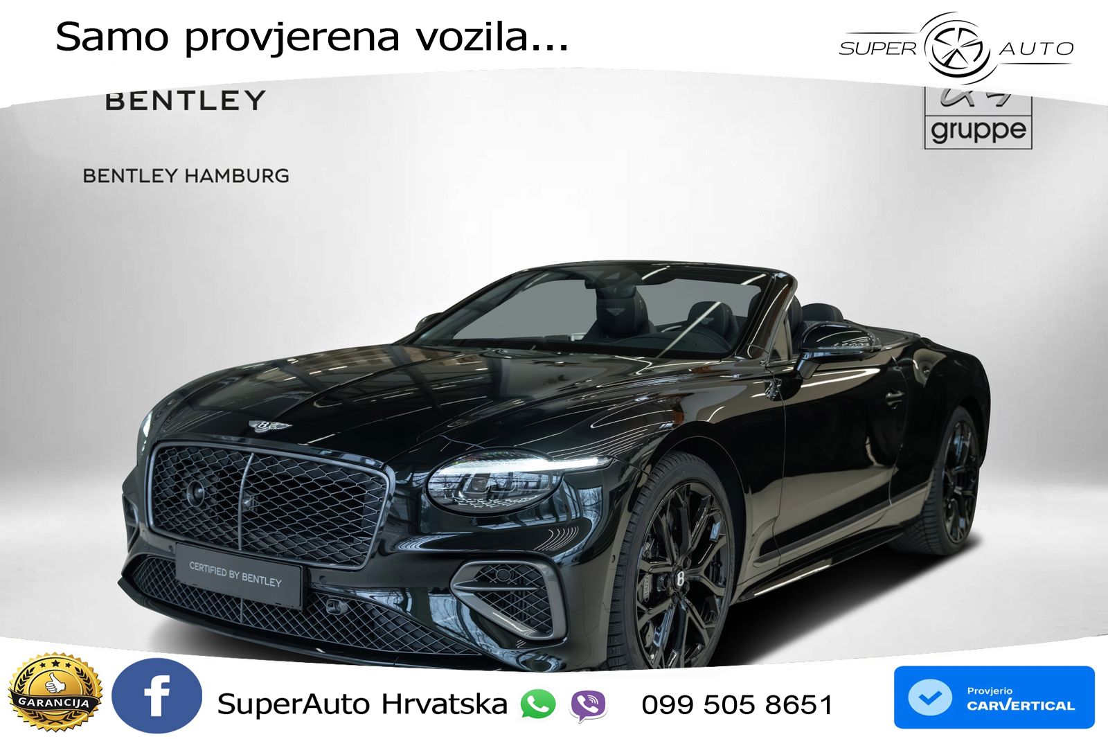 Bentley Continental GTC IV 4.0 V8 TFSi (782 KS) AWD DCT LED+GR SJED+ACC
