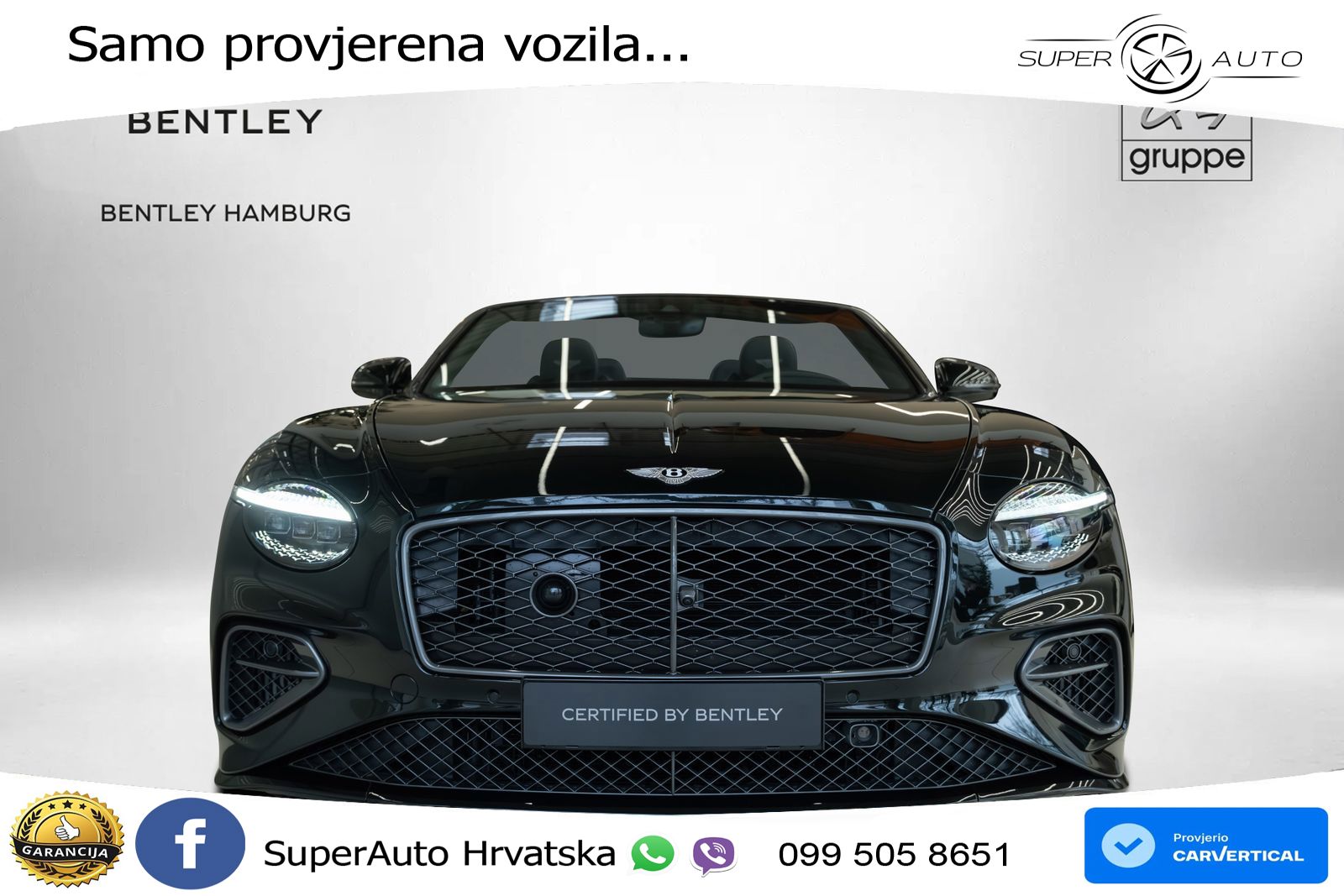 Bentley Continental GTC IV 4.0 V8 TFSi (782 KS) AWD DCT LED+GR SJED+ACC