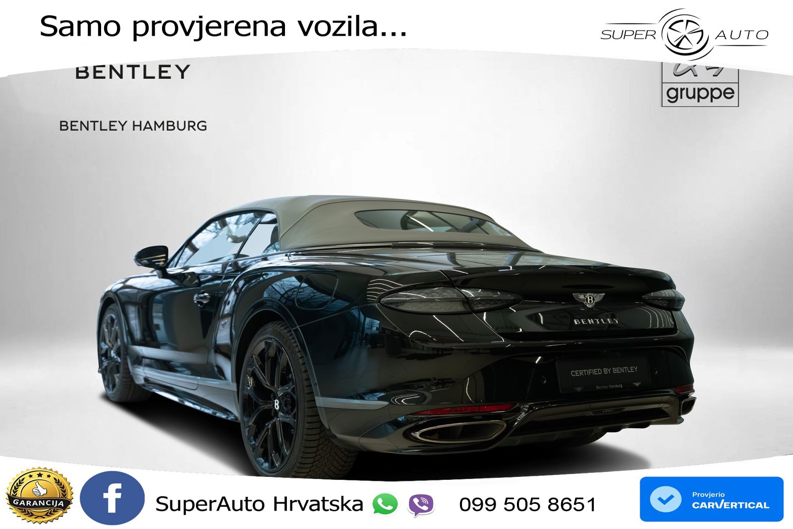 Bentley Continental GTC IV 4.0 V8 TFSi (782 KS) AWD DCT LED+GR SJED+ACC